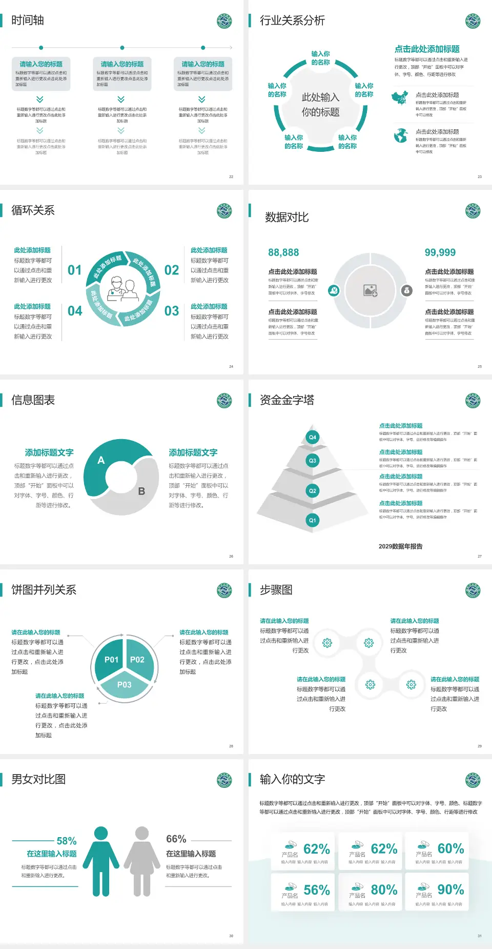 烟台市中医医院医院管理报告PPT模板4:3格式幻灯片预览图4