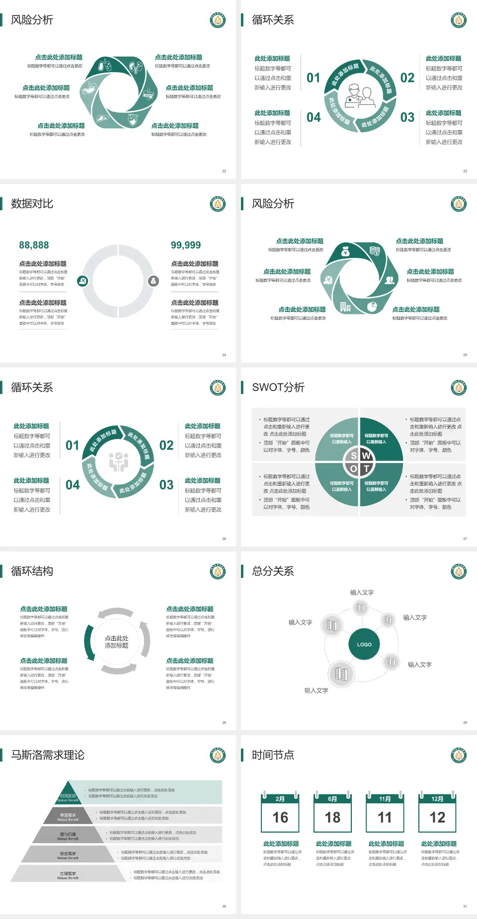 烟台毓璜顶医院莱山院区科研成果展示PPT模板4:3格式幻灯片预览图4