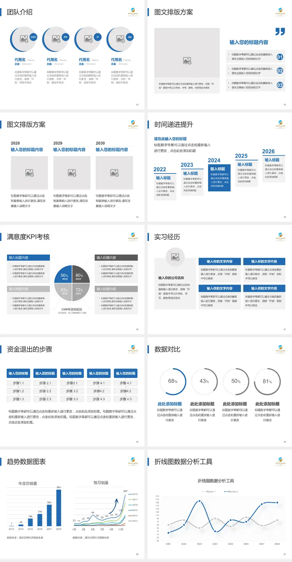 莒南县人民医院培训与教育PPT模板4:3格式幻灯片预览图3