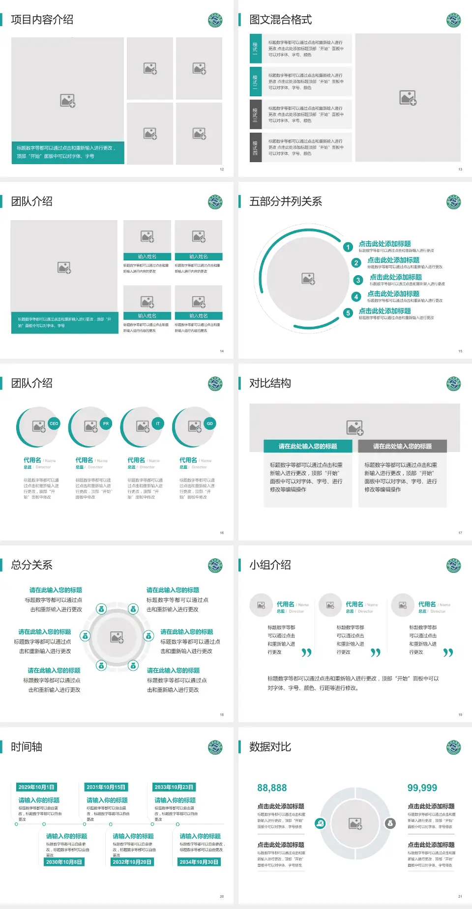 烟台市中医医院医疗知识普及PPT模板4:3格式幻灯片预览图3