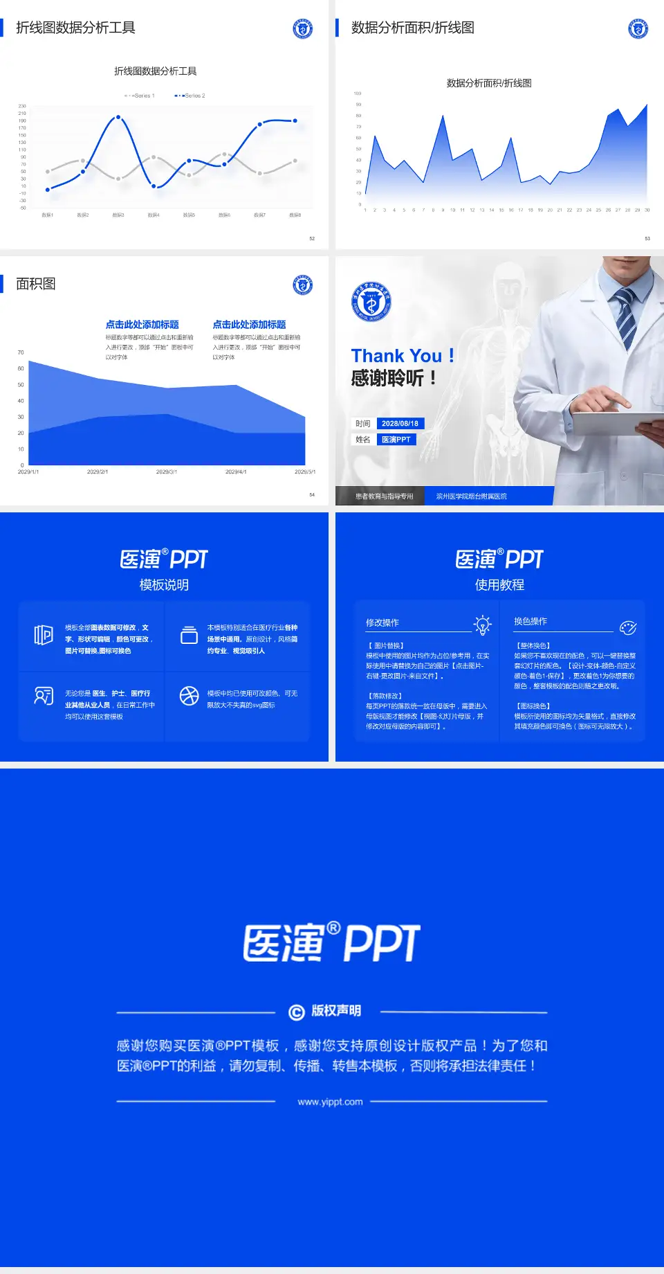 滨州医学院烟台附属医院患者教育与指导PPT模板4:3格式幻灯片预览图7