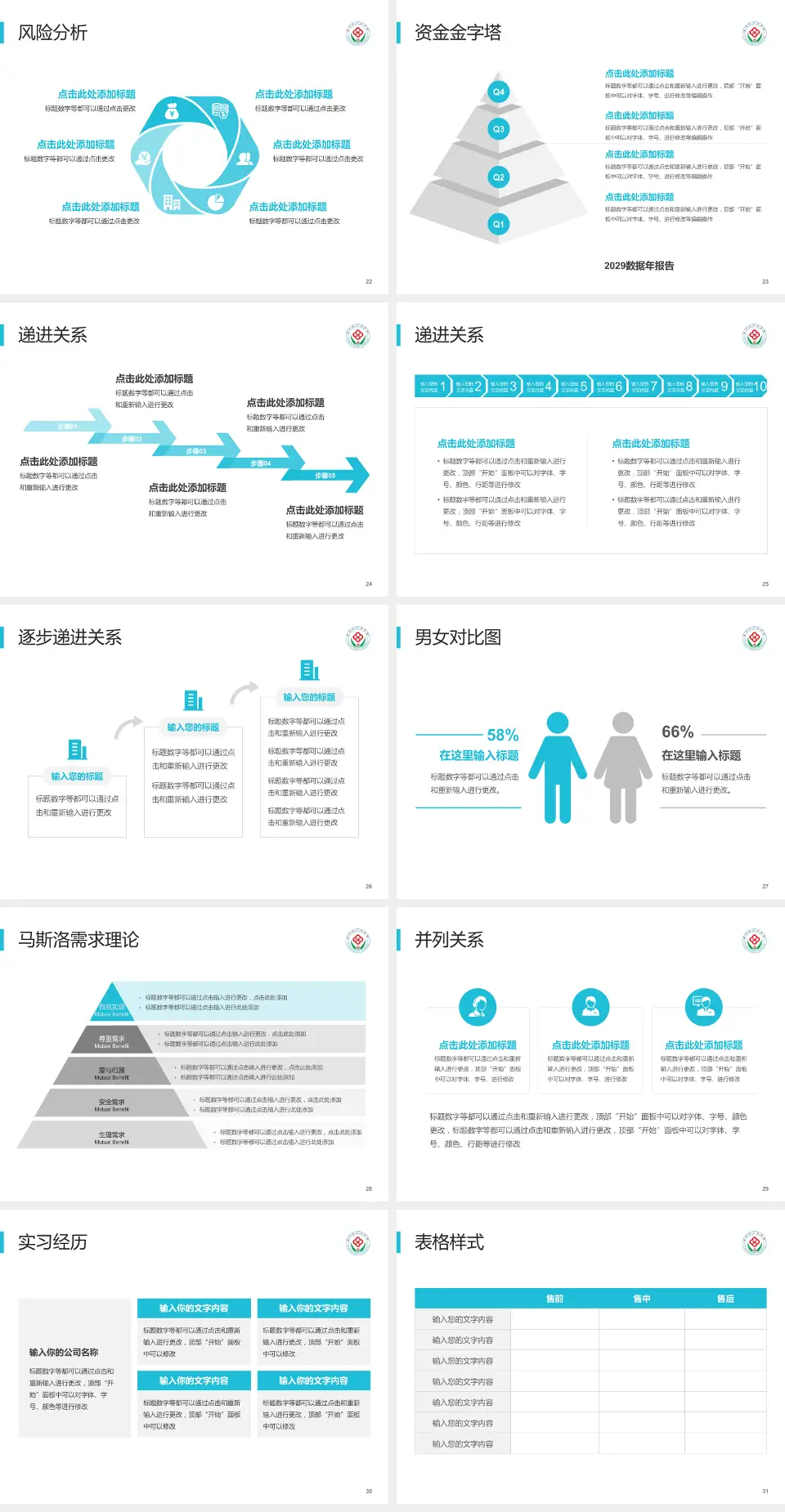 莱州市人民医院项目申请与汇报PPT模板4:3格式幻灯片预览图4