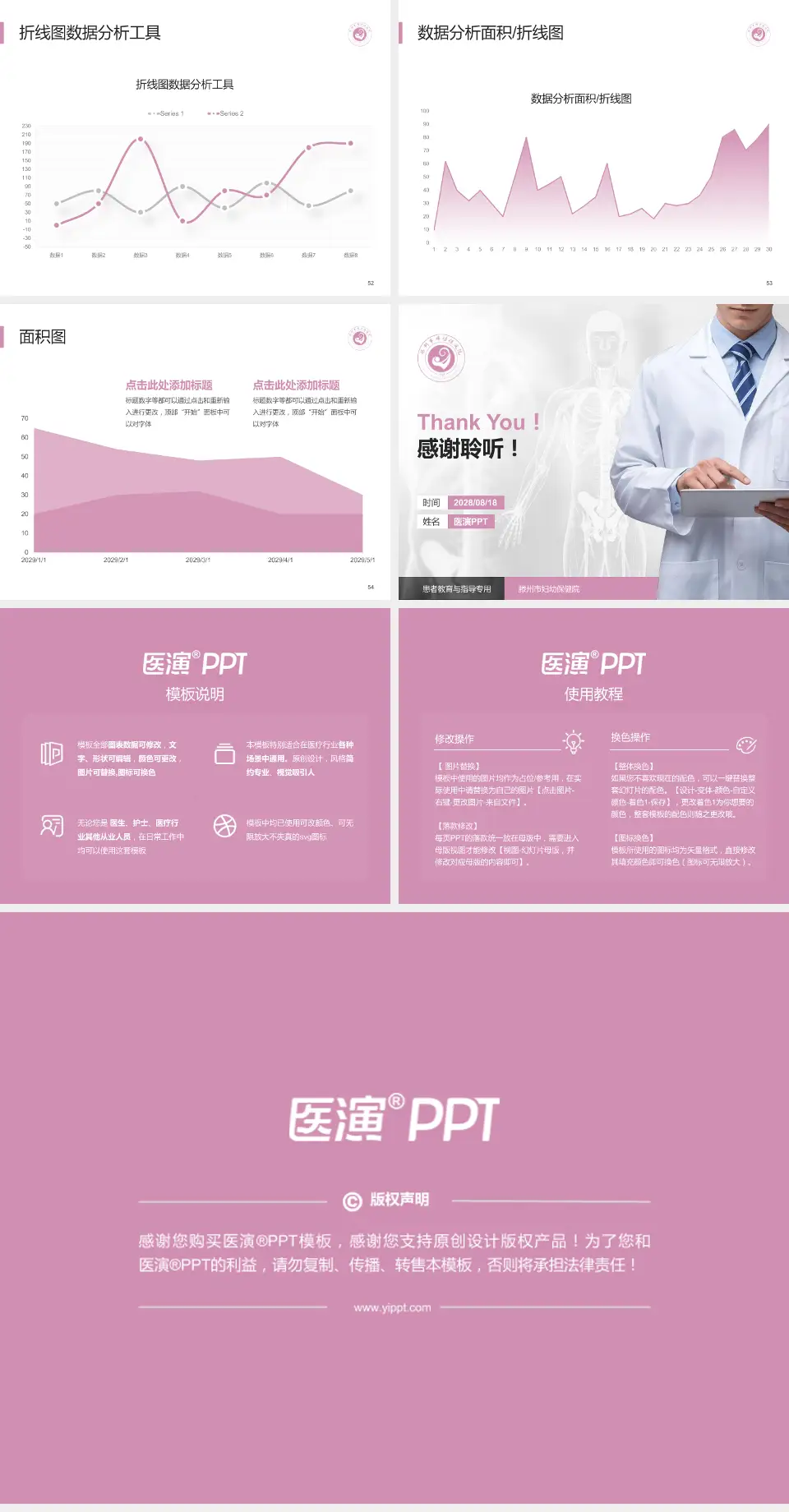 滕州市妇幼保健院患者教育与指导PPT模板4:3格式幻灯片预览图7