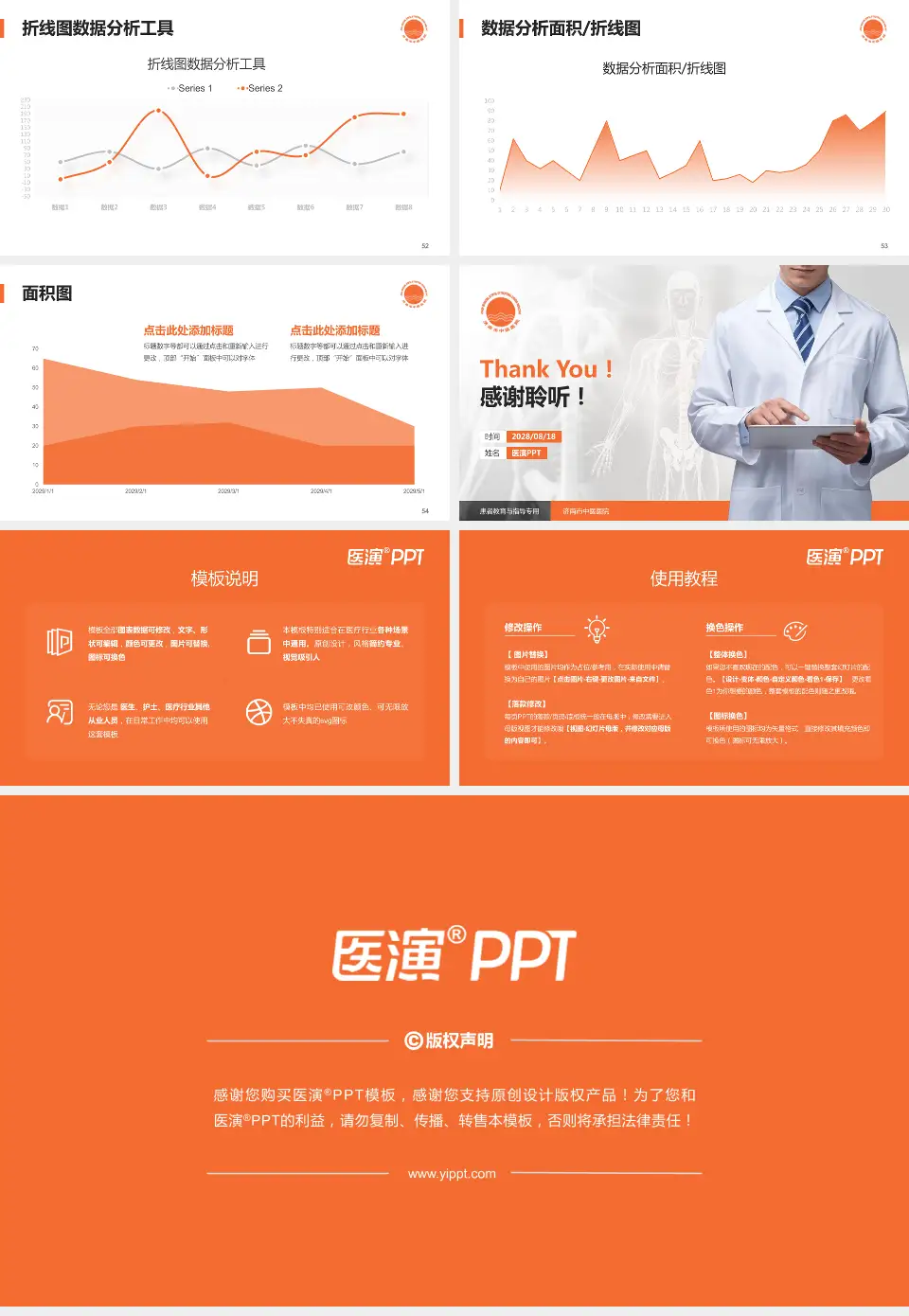 济南市中医医院患者教育与指导PPT模板16:9格式幻灯片预览图7