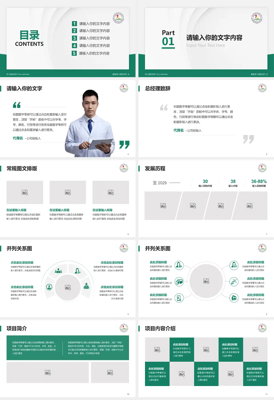 淄博市第五人民医院医院管理报告PPT模板16:9格式幻灯片预览图2