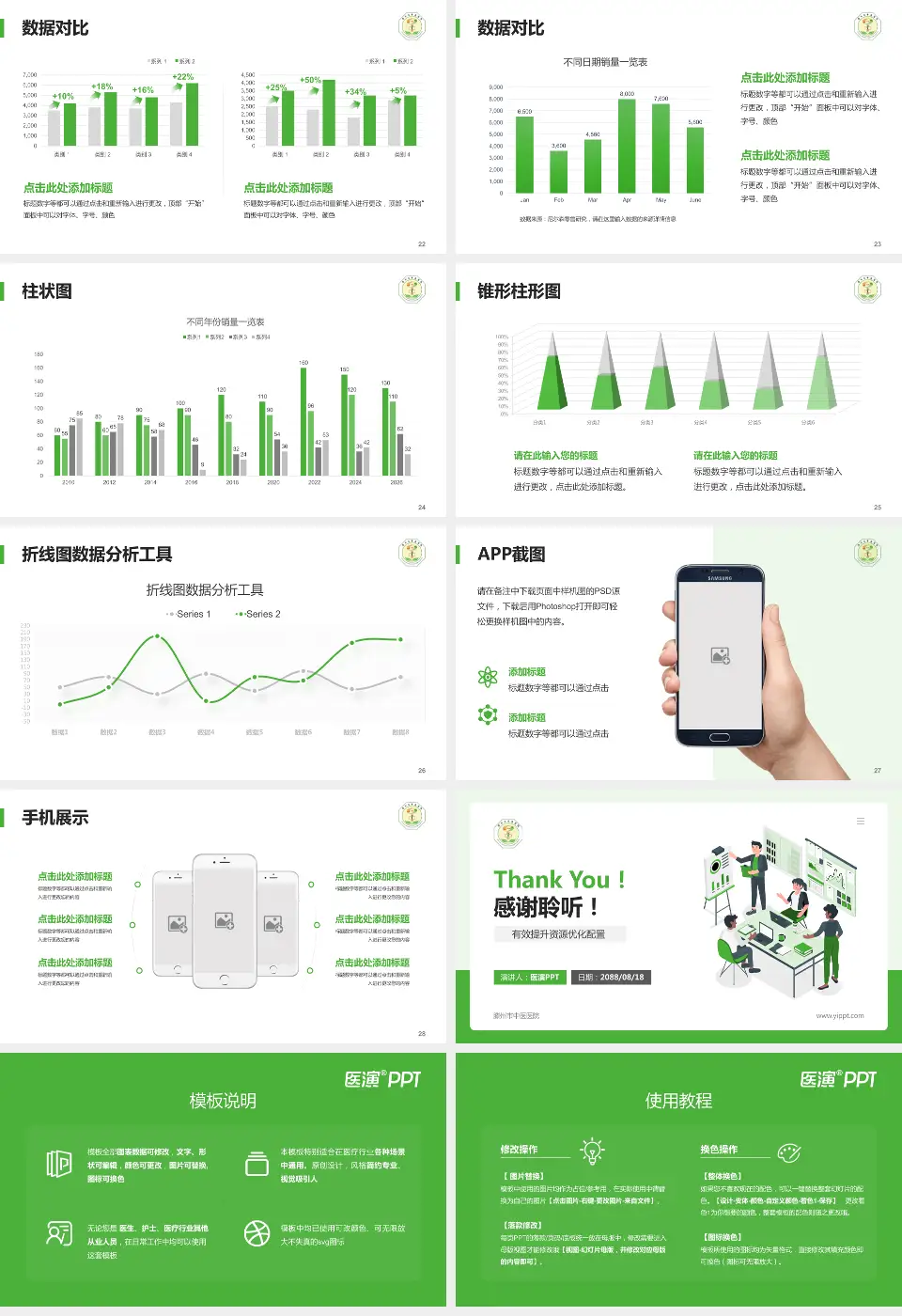 滕州市中医医院财务与预算报告PPT模板16:9格式幻灯片预览图4