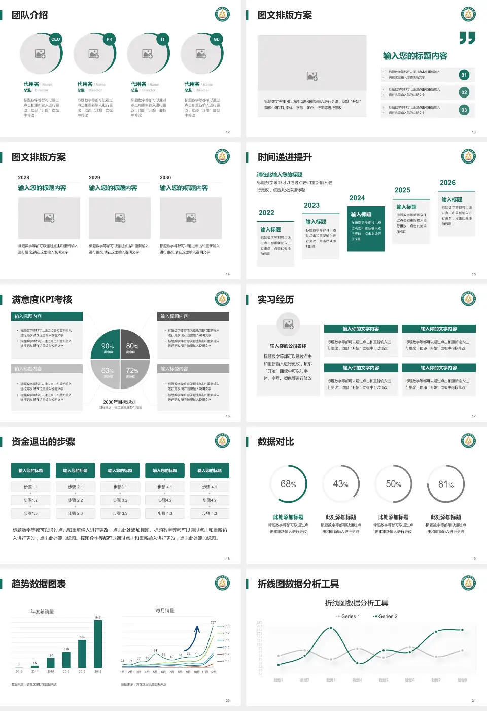 烟台毓璜顶医院莱山院区培训与教育PPT模板16:9格式幻灯片预览图3