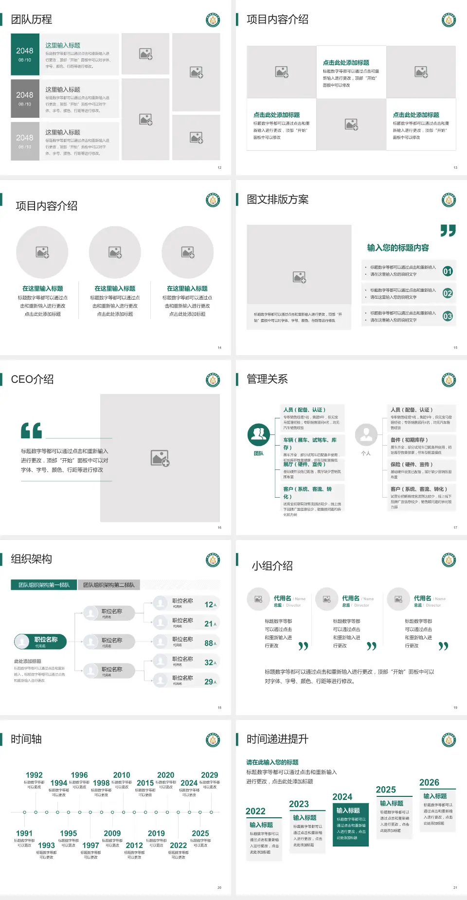 烟台毓璜顶医院莱山院区医院管理报告PPT模板4:3格式幻灯片预览图3