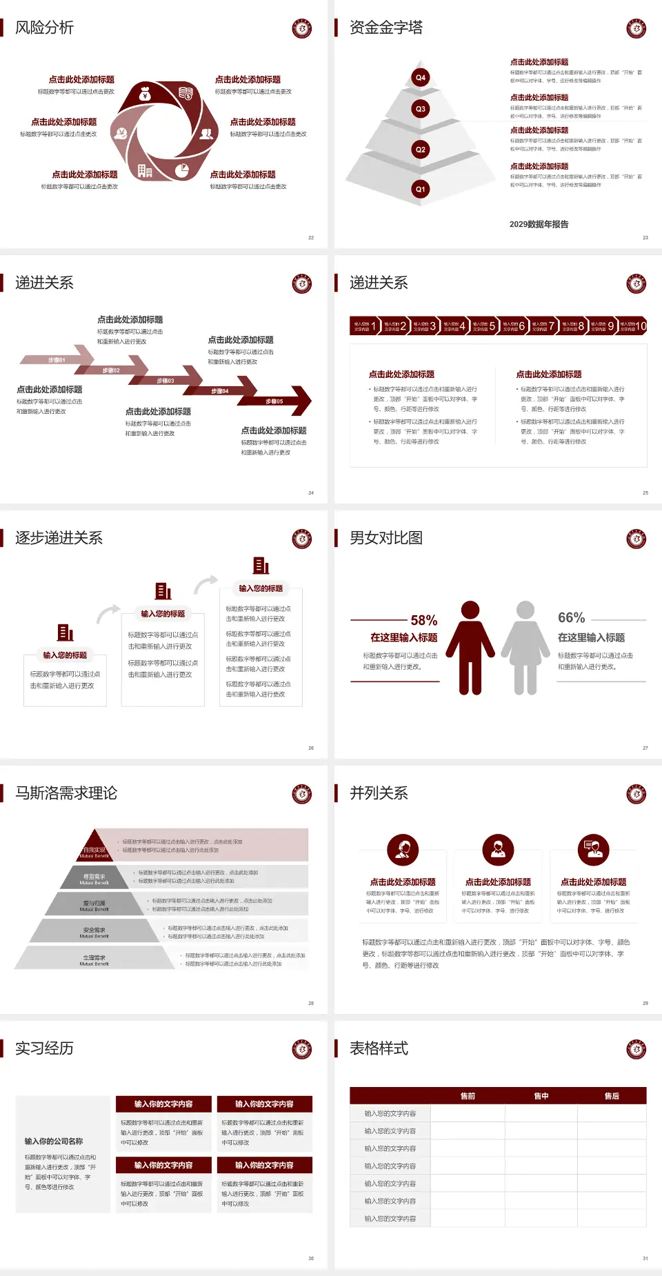 淄博市中医医院项目申请与汇报PPT模板4:3格式幻灯片预览图4