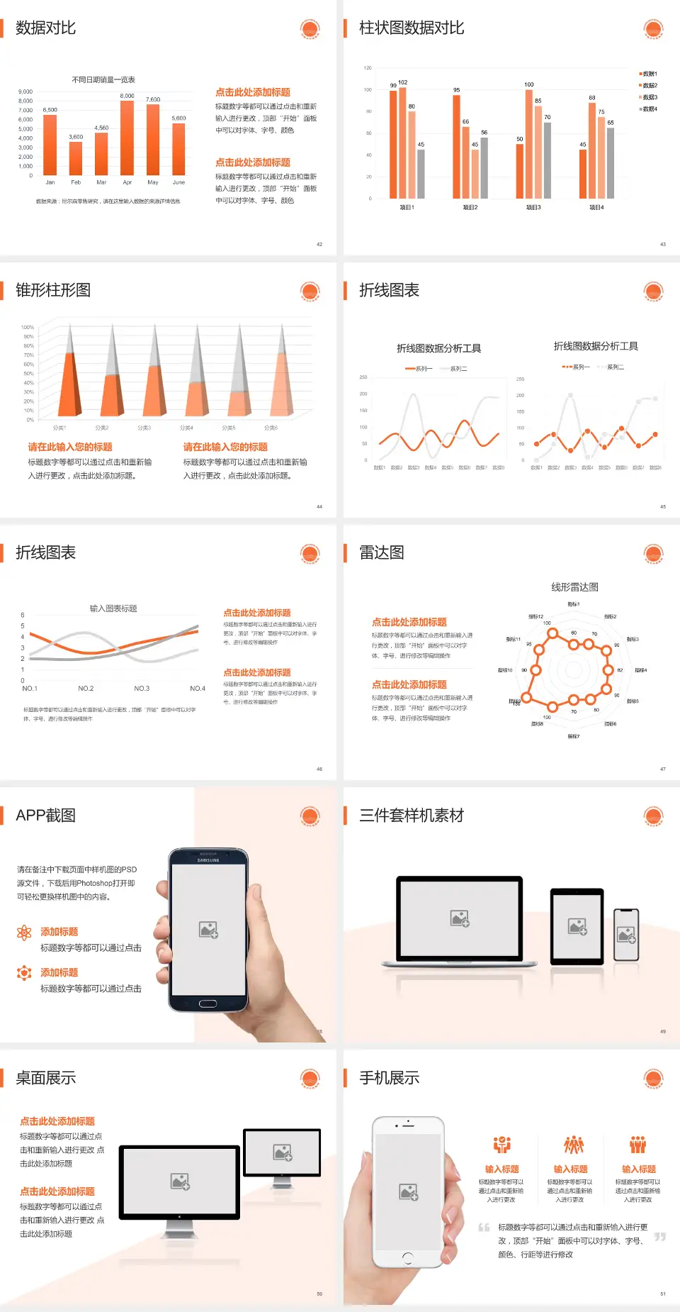 济南市中医医院医院管理报告PPT模板4:3格式幻灯片预览图6
