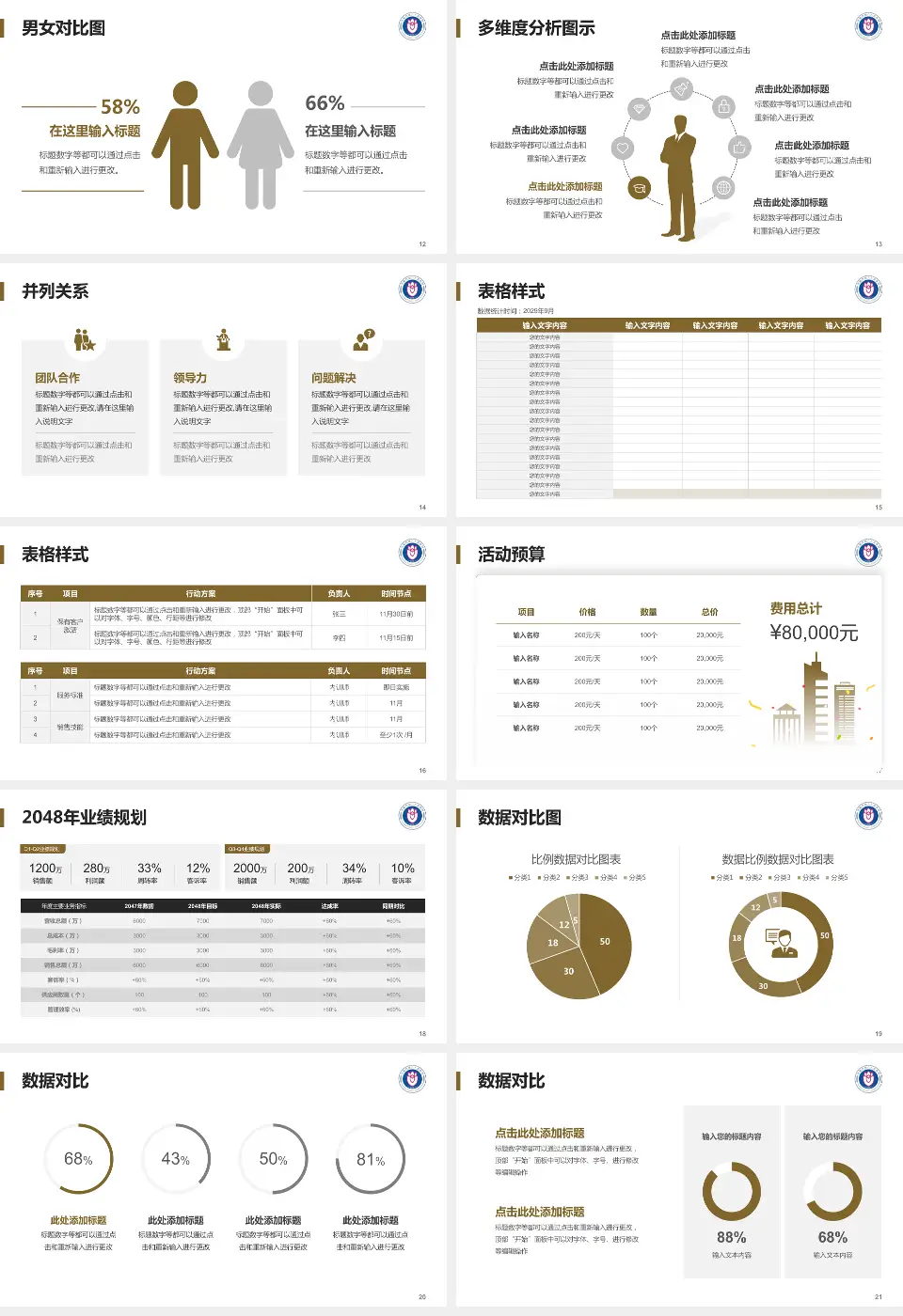 济南市第八人民医院财务与预算报告PPT模板16:9格式幻灯片预览图3