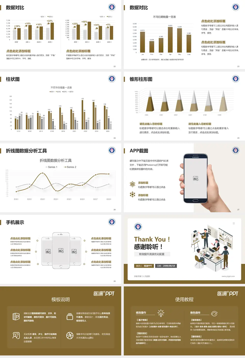 济南市第八人民医院财务与预算报告PPT模板16:9格式幻灯片预览图4