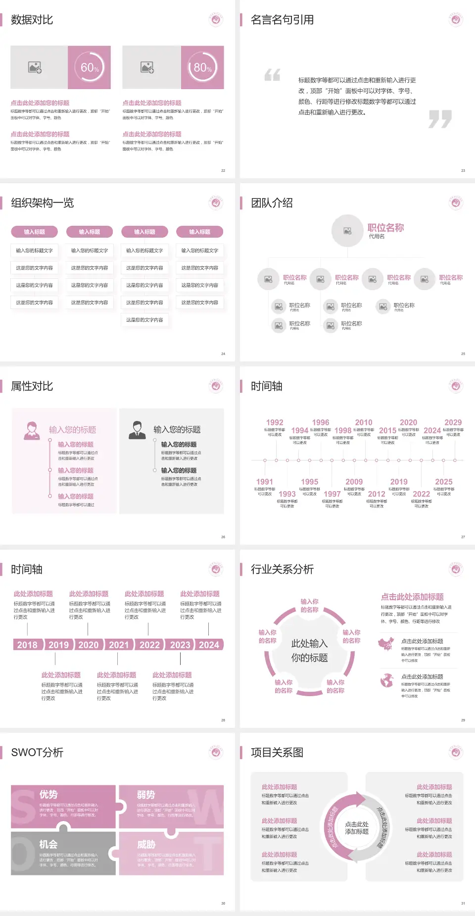 滕州市妇幼保健院医院简介/日常通用PPT模板4:3格式幻灯片预览图4