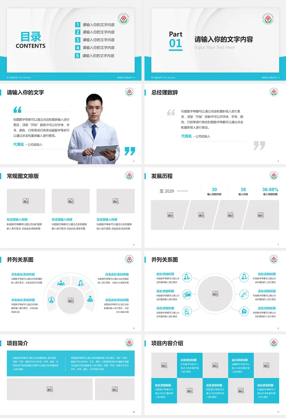 莱州市人民医院医院管理报告PPT模板16:9格式幻灯片预览图2