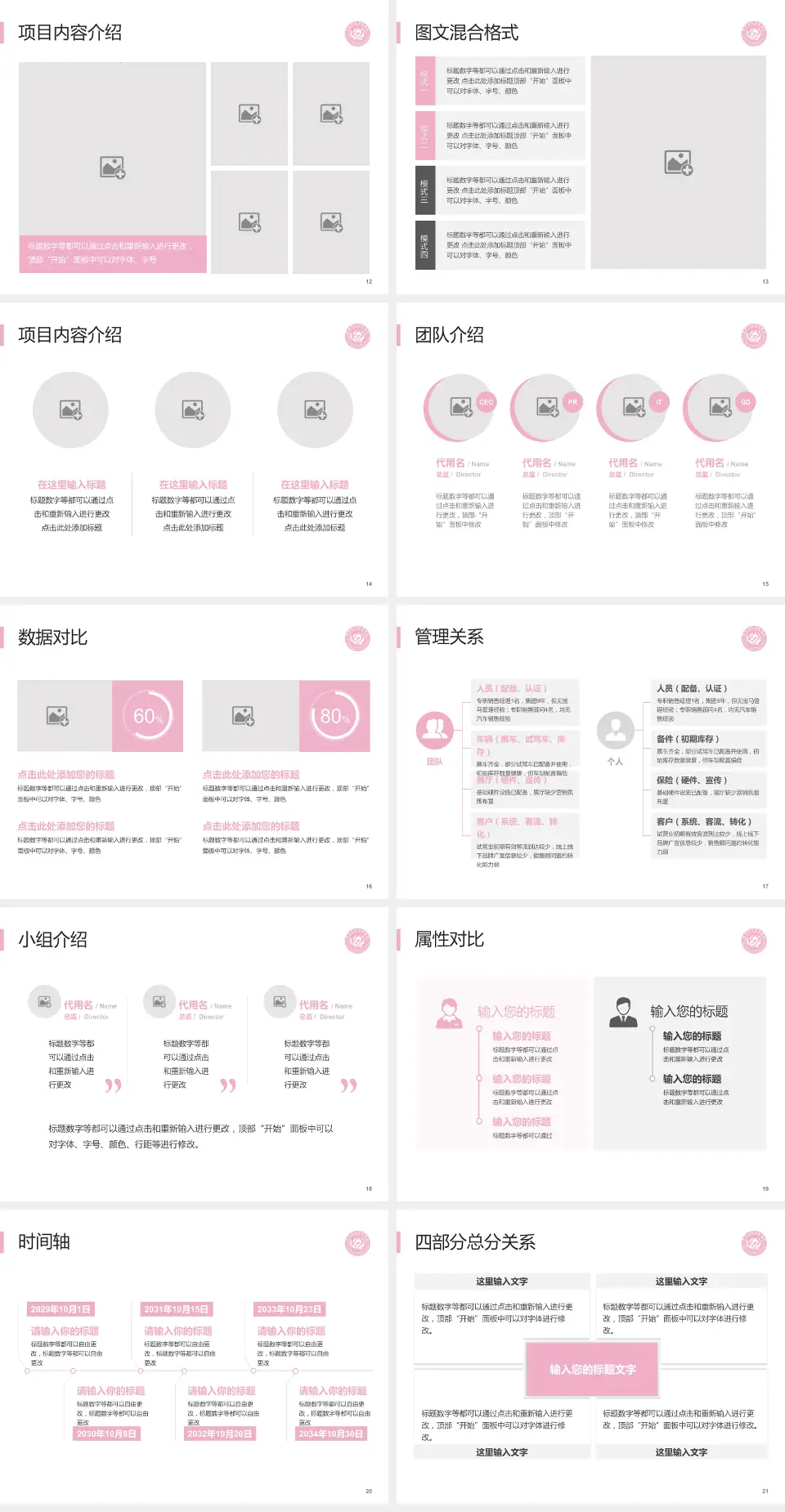 莱州市妇幼保健院科室介绍与推广PPT模板4:3格式幻灯片预览图3