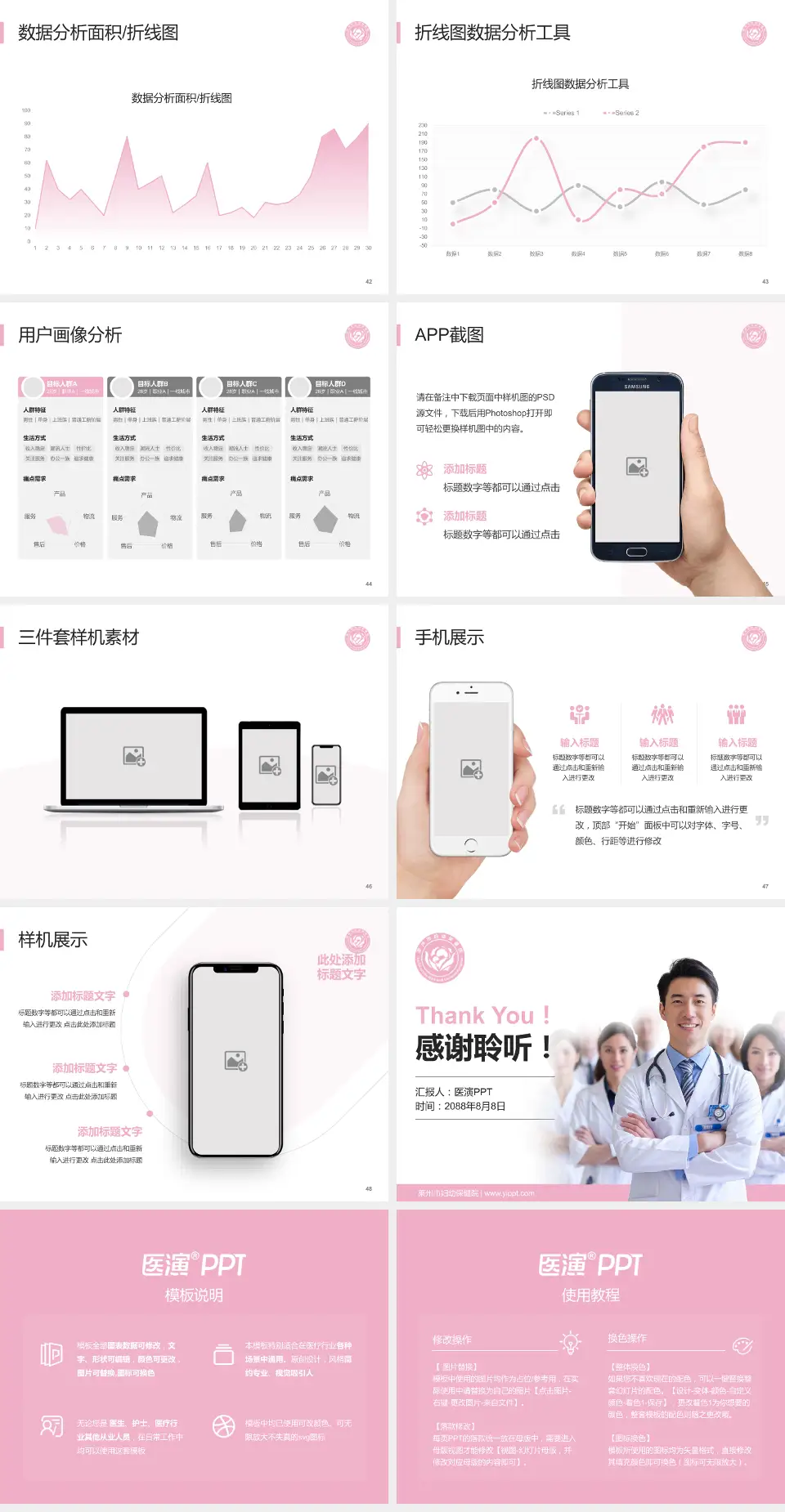 莱州市妇幼保健院科室介绍与推广PPT模板4:3格式幻灯片预览图6