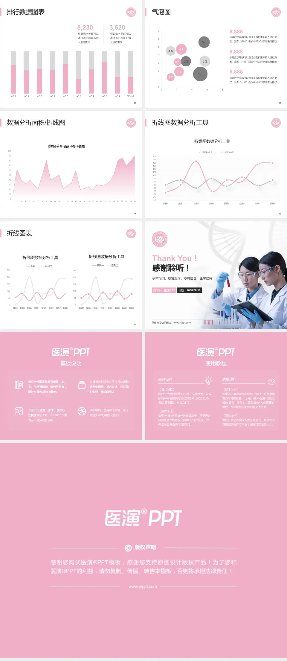 莱州市妇幼保健院科研成果展示PPT模板4:3格式幻灯片预览图6