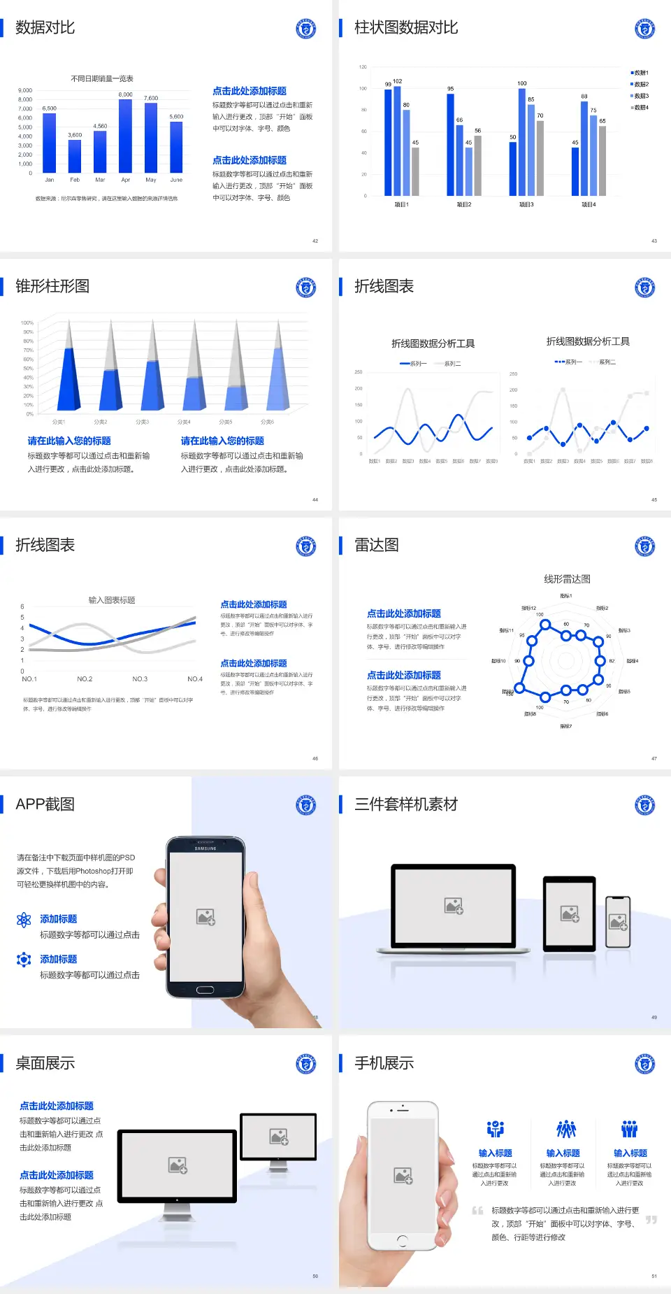 滨州医学院烟台附属医院医院管理报告PPT模板4:3格式幻灯片预览图6