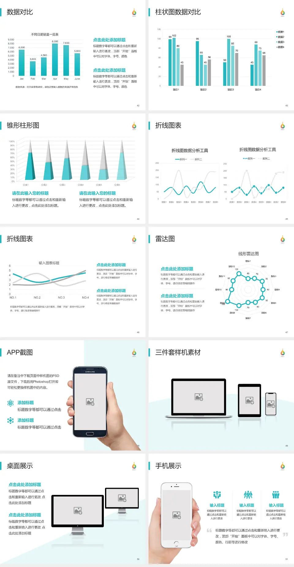 淄博市妇幼保健院医院管理报告PPT模板4:3格式幻灯片预览图6