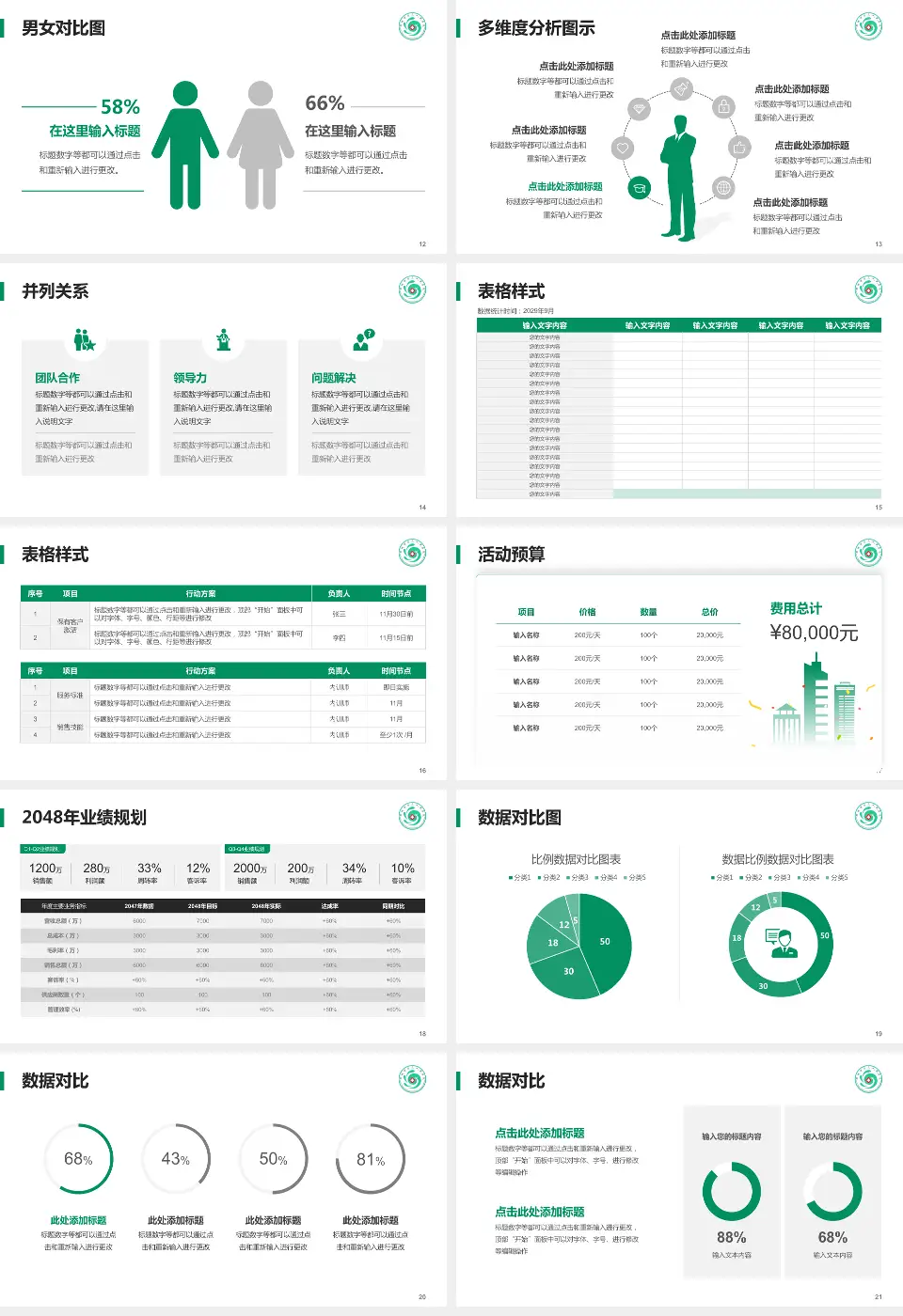 聊城市第三人民医院财务与预算报告PPT模板16:9格式幻灯片预览图3