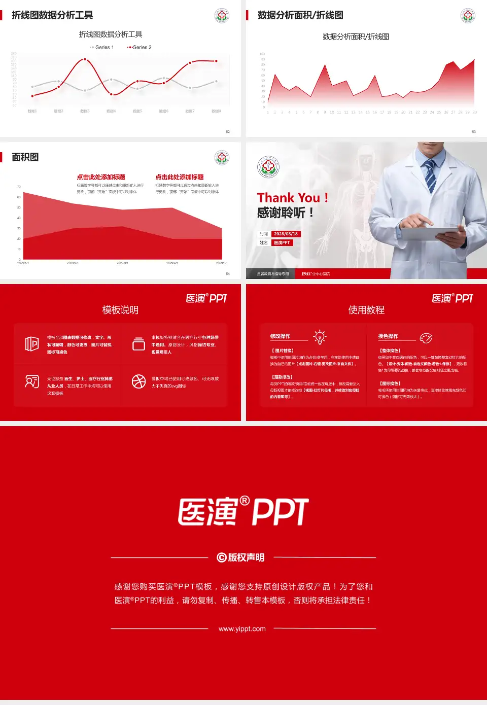 肥城矿业中心医院患者教育与指导PPT模板16:9格式幻灯片预览图7