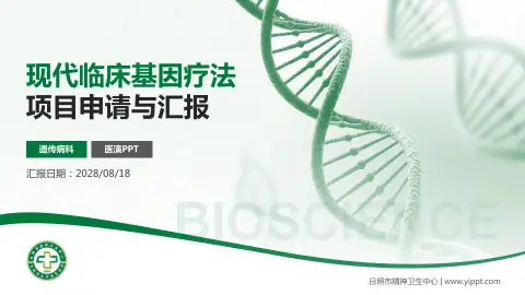 日照市精神卫生中心项目申请与汇报PPT模板