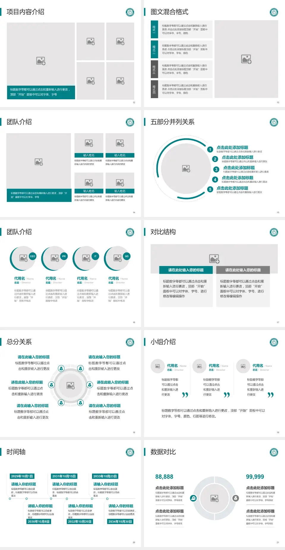 潍坊市第二人民医院医疗知识普及PPT模板4:3格式幻灯片预览图3