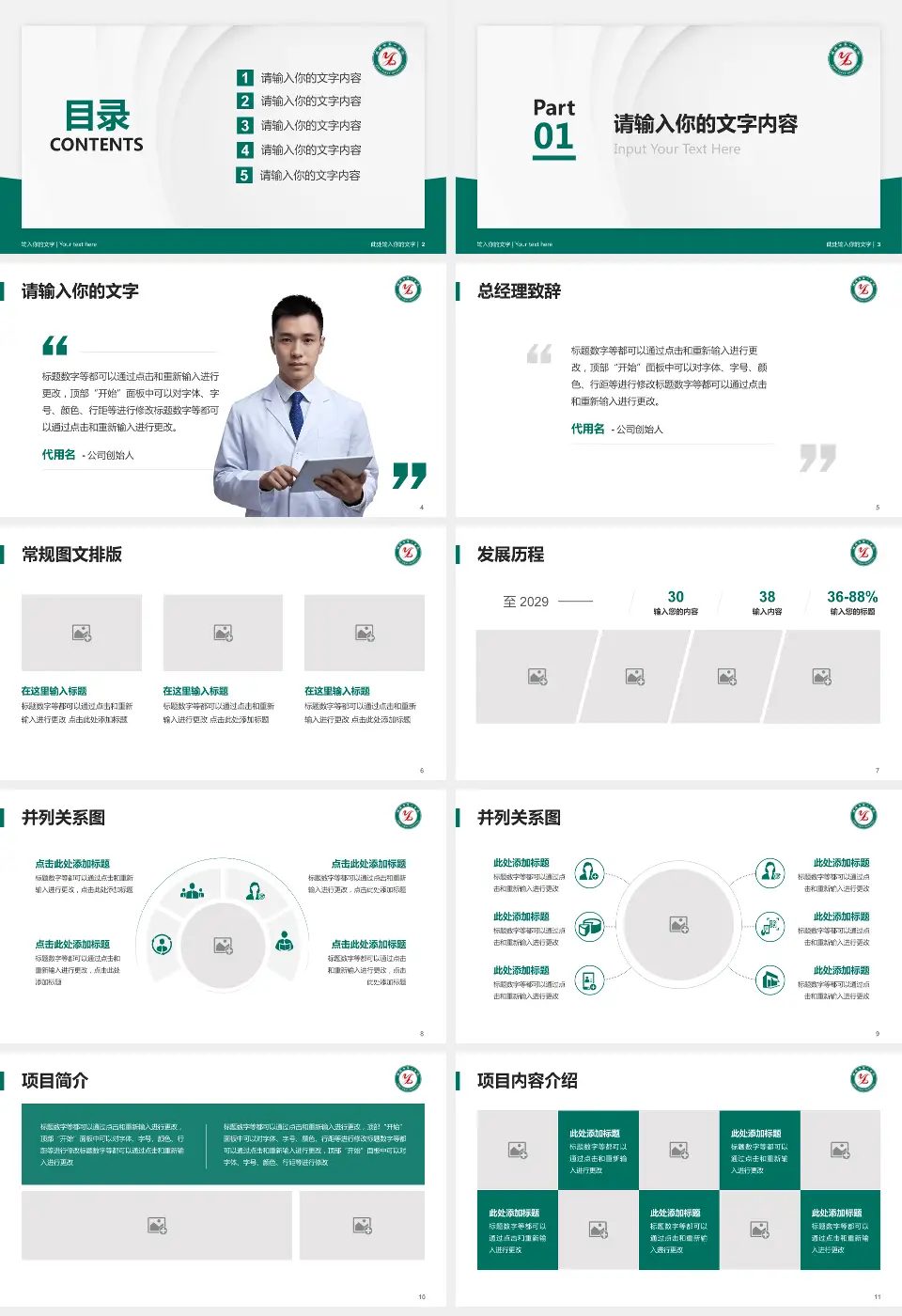 淄博市第一医院医院管理报告PPT模板16:9格式幻灯片预览图2