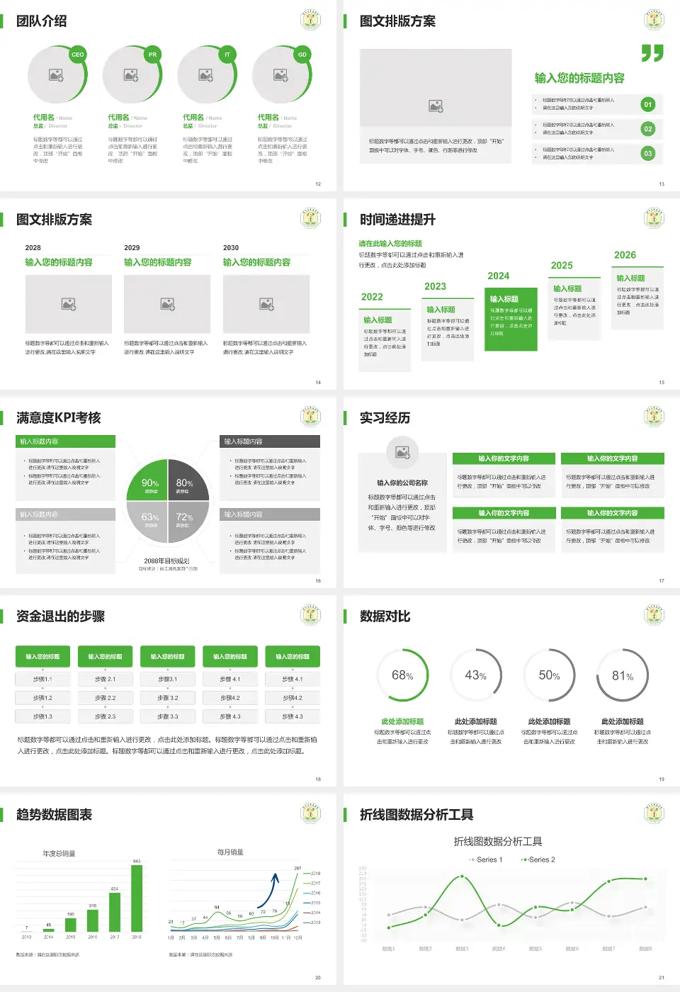 滕州市中医医院培训与教育PPT模板16:9格式幻灯片预览图3