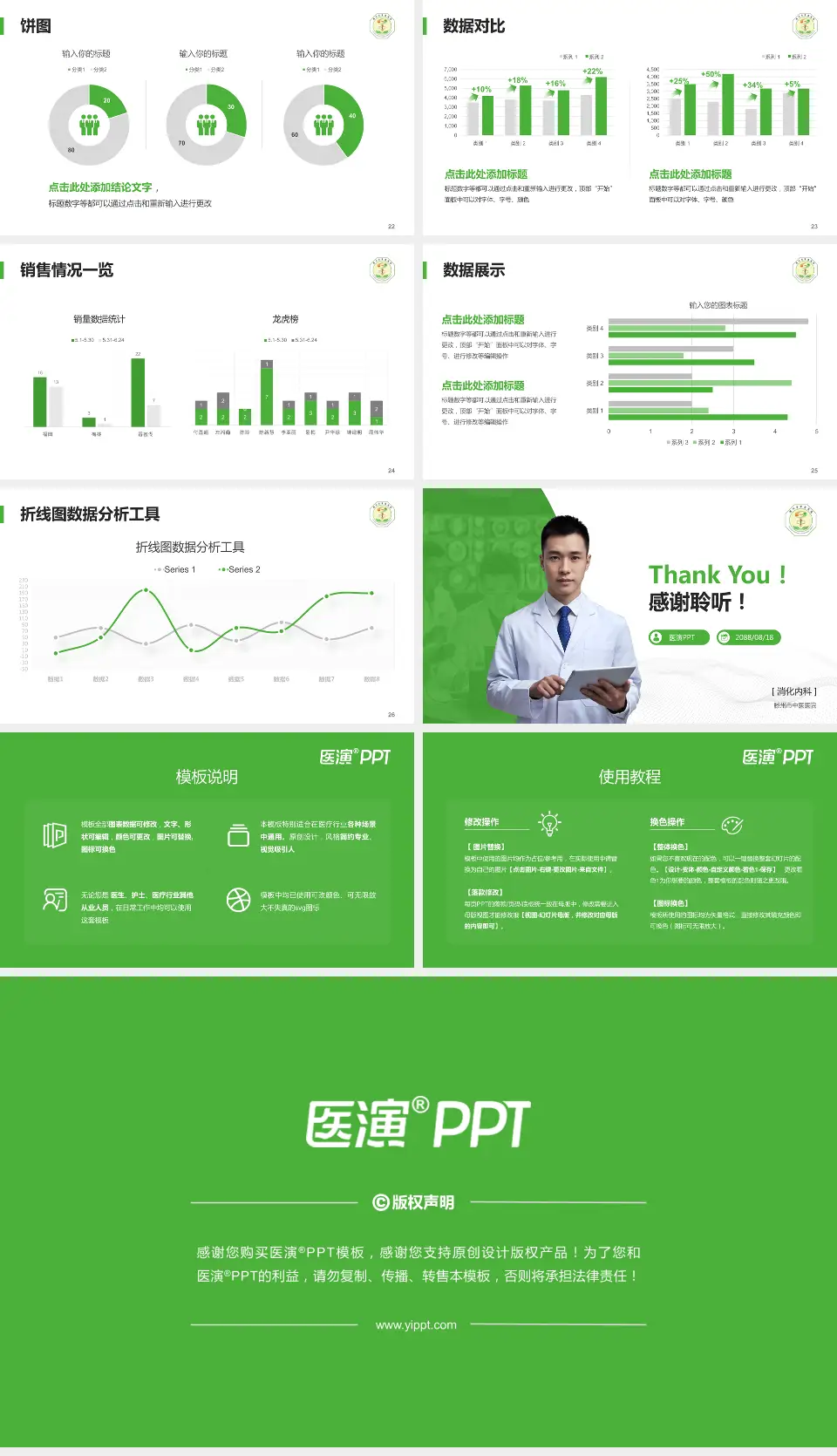 滕州市中医医院病例分享与讨论PPT模板16:9格式幻灯片预览图4