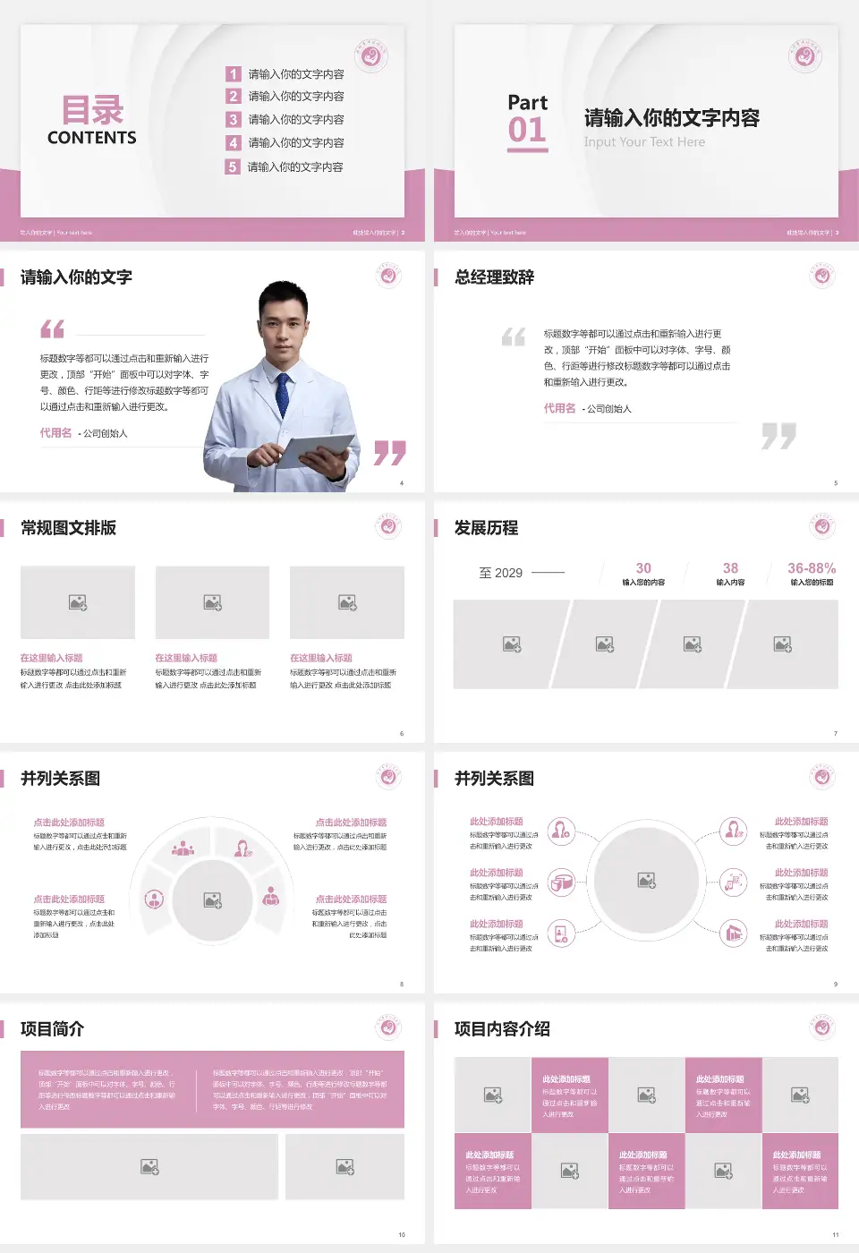 滕州市妇幼保健院医院管理报告PPT模板16:9格式幻灯片预览图2