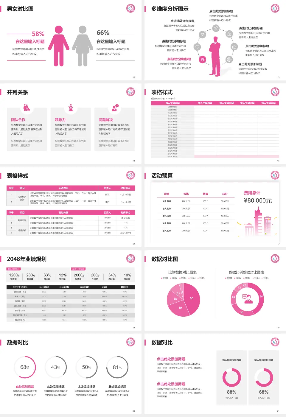 聊城市东昌府区妇幼保健院财务与预算报告PPT模板16:9格式幻灯片预览图3