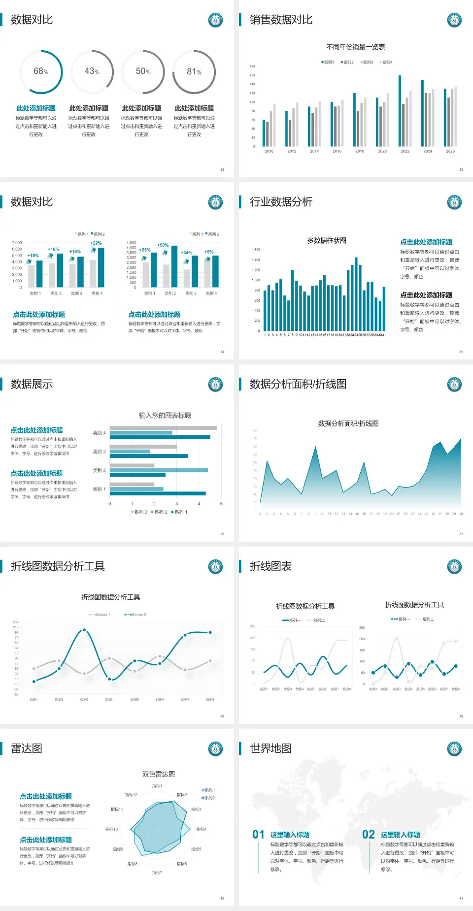 淄博市中西医结合医院会议与研讨会PPT模板4:3格式幻灯片预览图5