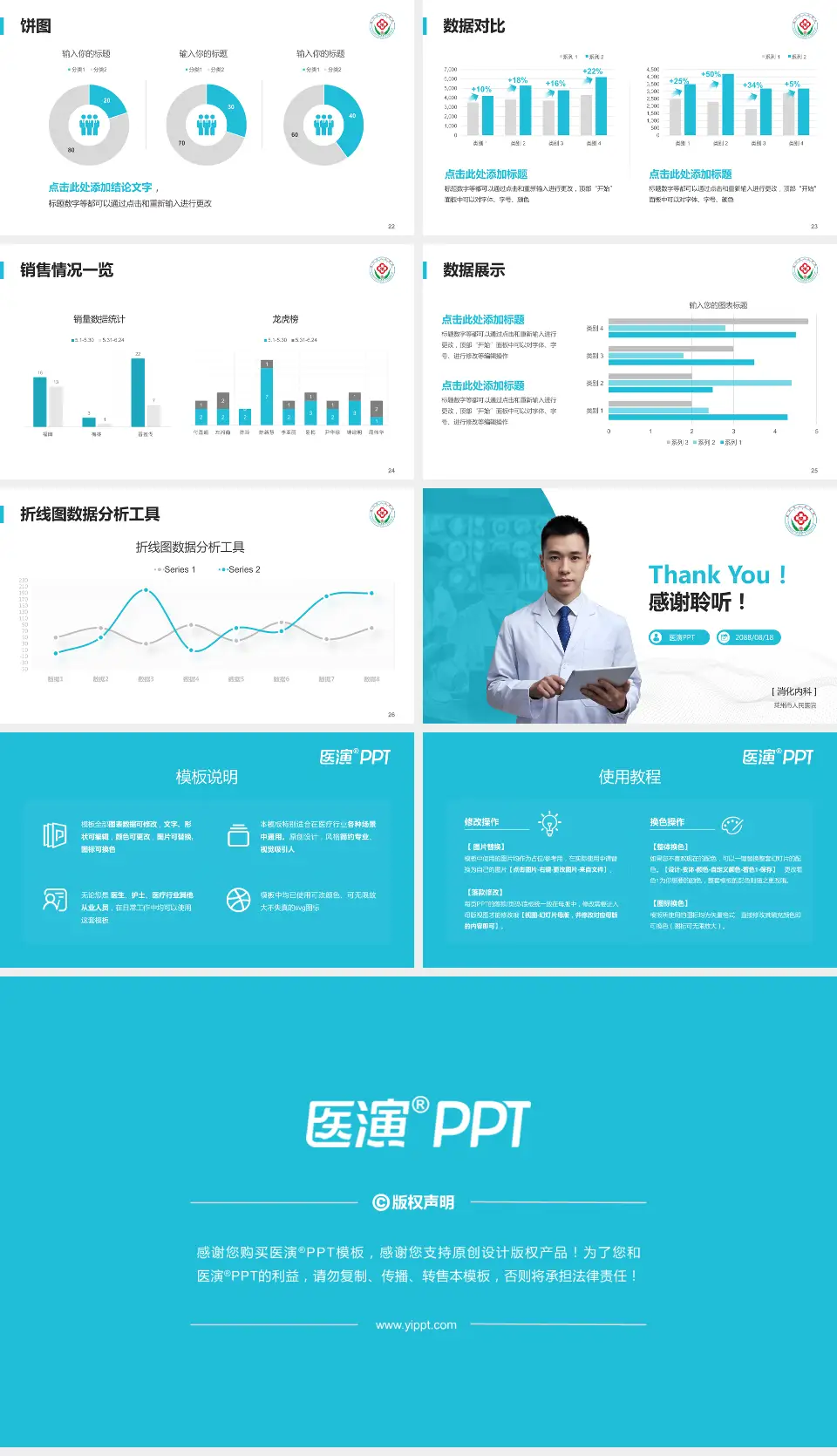 莱州市人民医院病例分享与讨论PPT模板16:9格式幻灯片预览图4