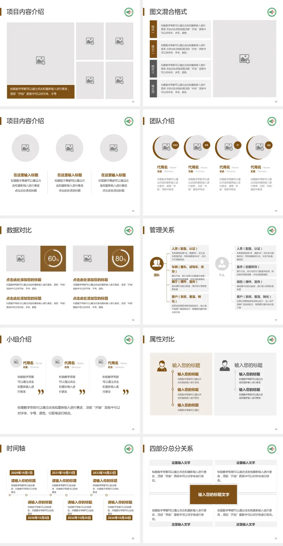 荣成市中医院科室介绍与推广PPT模板4:3格式幻灯片预览图3