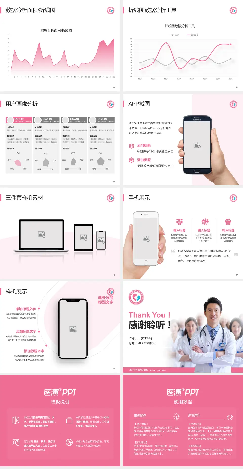 枣庄市妇幼保健院科室介绍与推广PPT模板4:3格式幻灯片预览图6