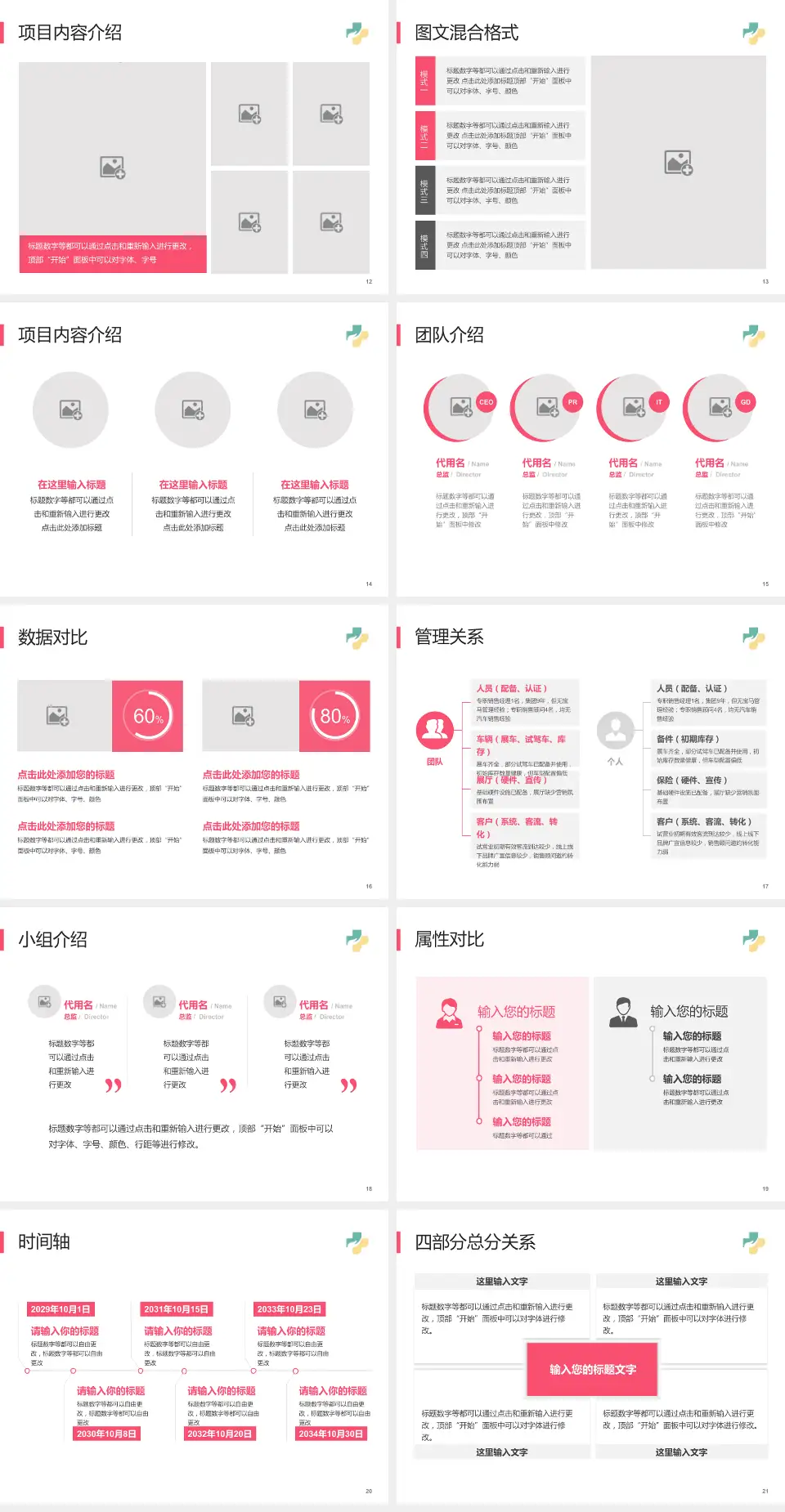 济宁市妇女儿童医院科室介绍与推广PPT模板4:3格式幻灯片预览图3