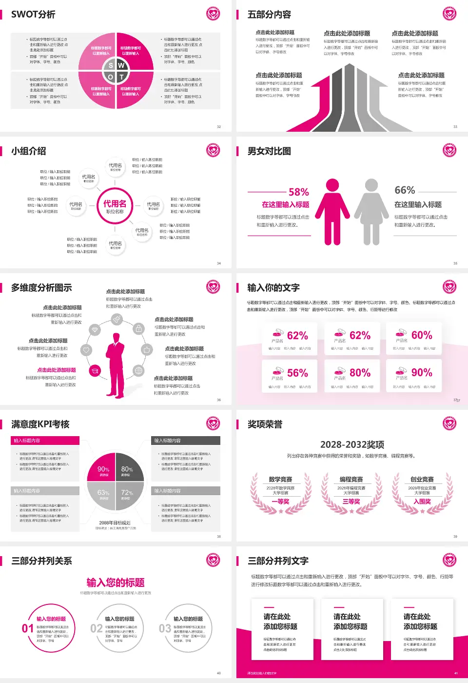 沂南县妇幼保健院医疗行业比赛专用PPT模板16:9格式幻灯片预览图5