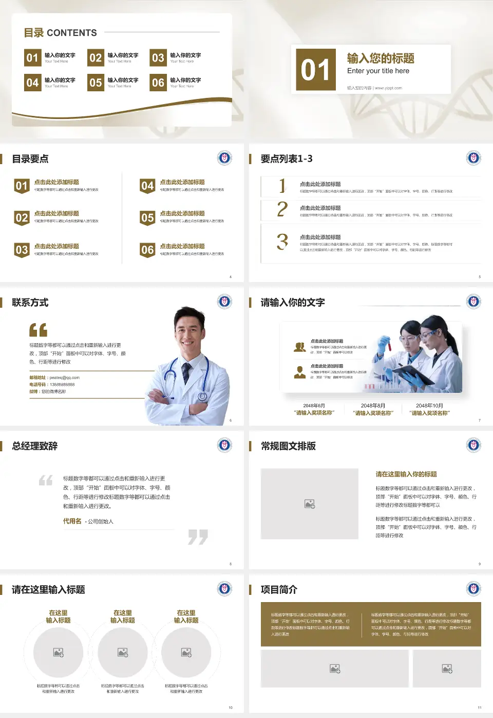 济南市第八人民医院项目申请与汇报PPT模板16:9格式幻灯片预览图2