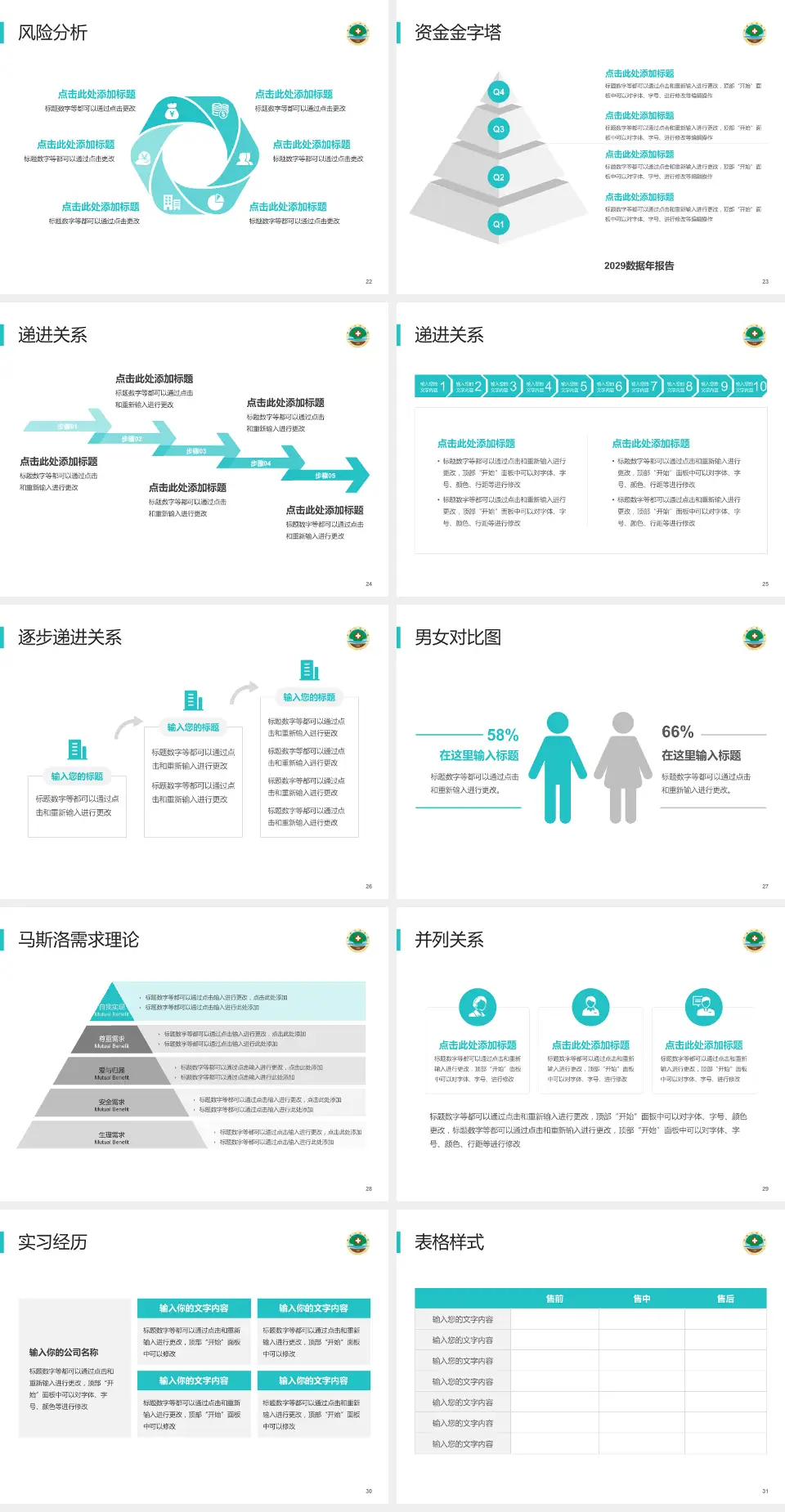 莒县人民医院沭东院区项目申请与汇报PPT模板4:3格式幻灯片预览图4
