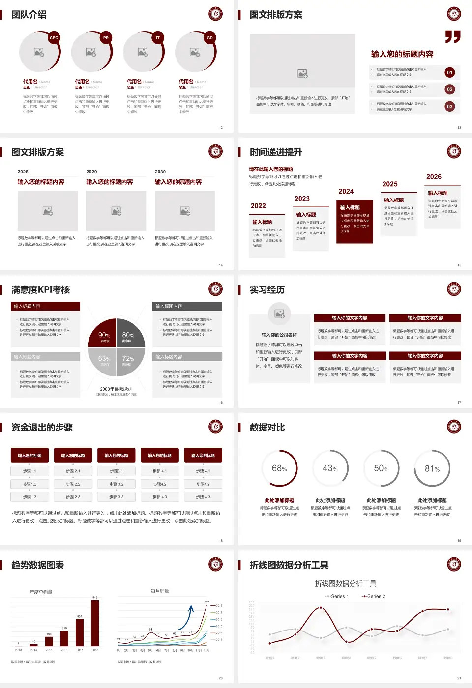 淄博市中医医院培训与教育PPT模板16:9格式幻灯片预览图3