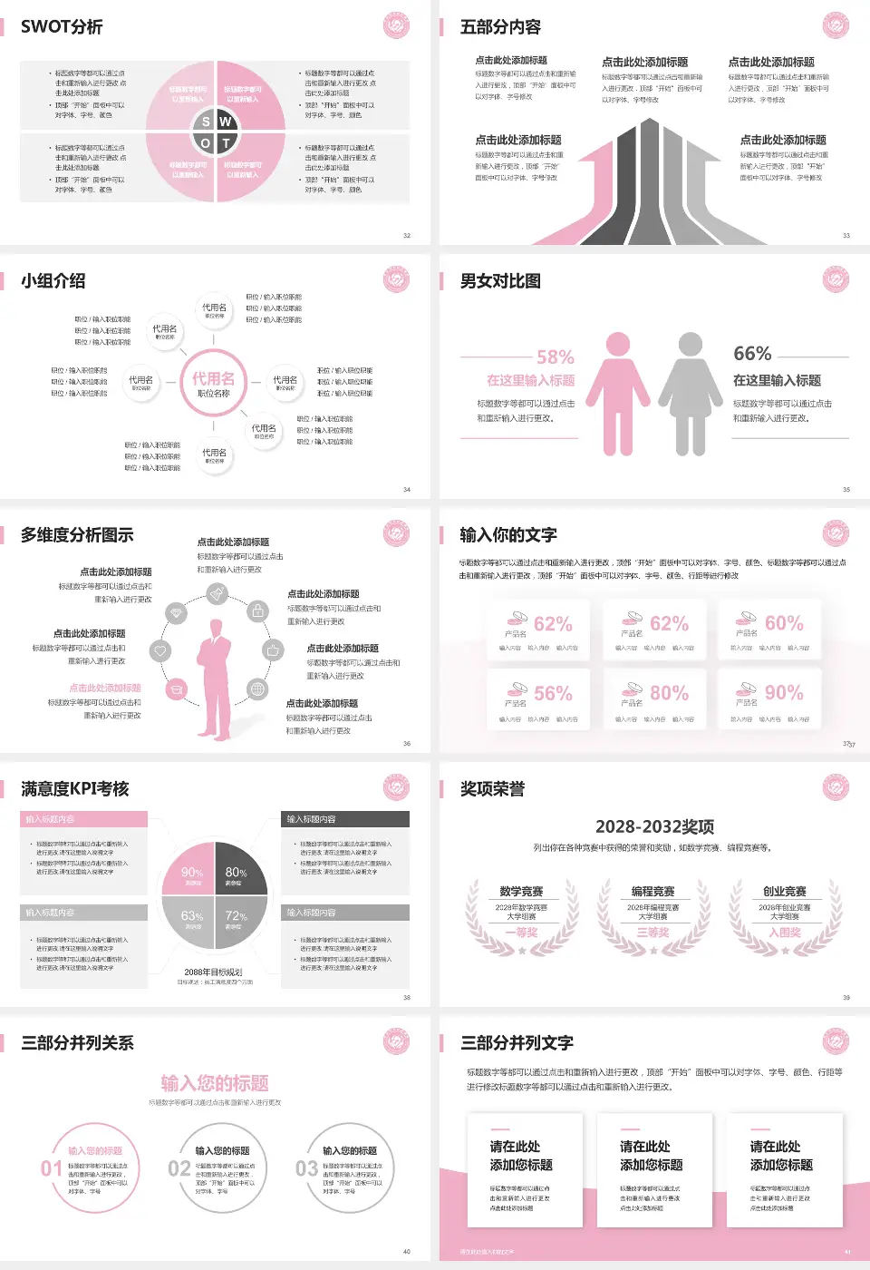 莱州市妇幼保健院医疗行业比赛专用PPT模板16:9格式幻灯片预览图5