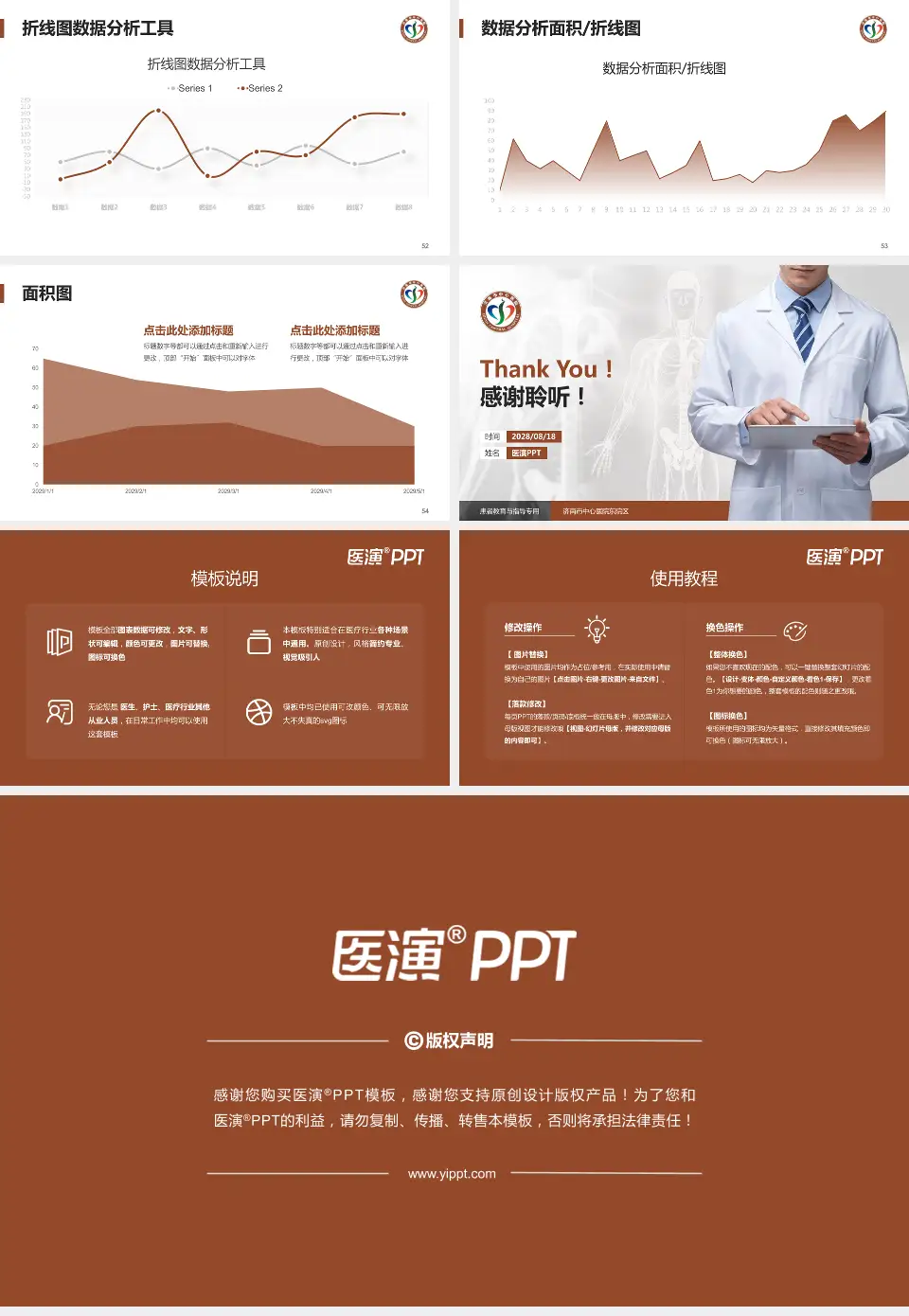 济南市中心医院东院区患者教育与指导PPT模板16:9格式幻灯片预览图7