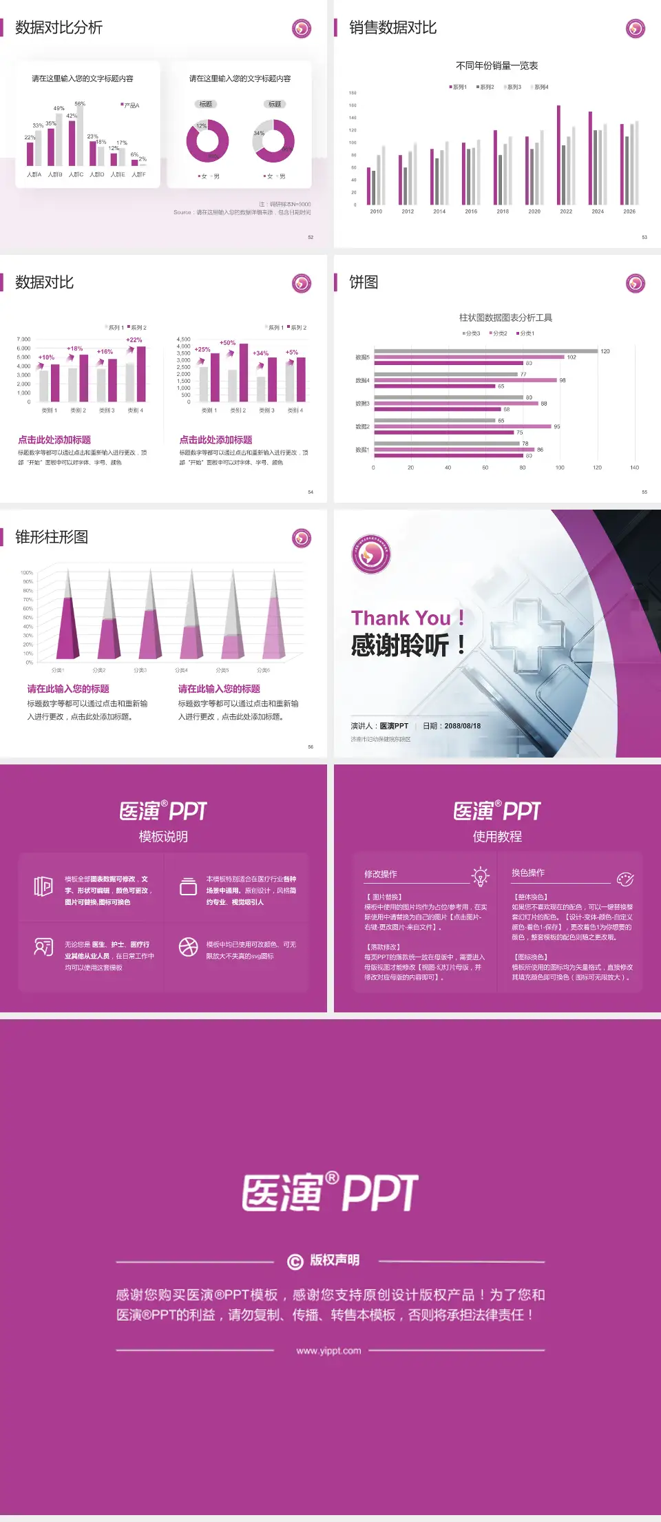 济南市妇幼保健院东院区医疗行业比赛专用PPT模板4:3格式幻灯片预览图7