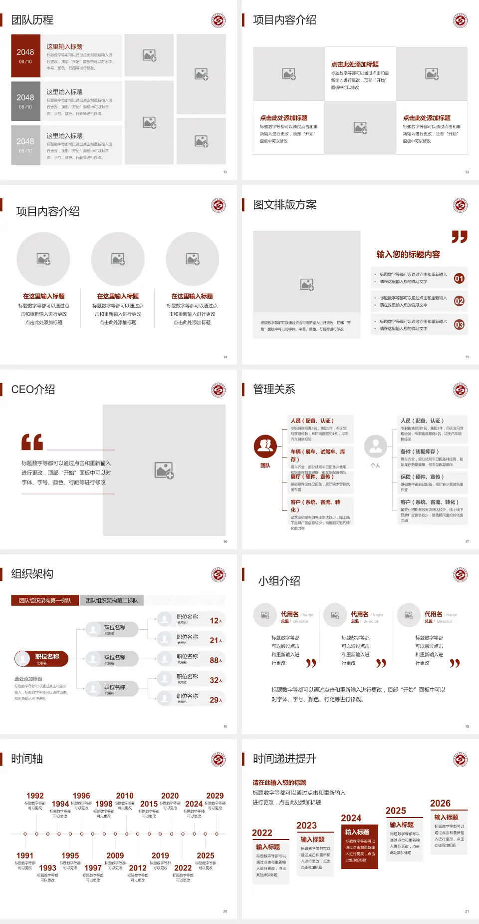 章丘区中医院医院管理报告PPT模板4:3格式幻灯片预览图3