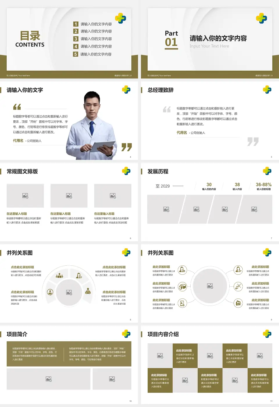 潍坊市中医院东院区医院管理报告PPT模板16:9格式幻灯片预览图2
