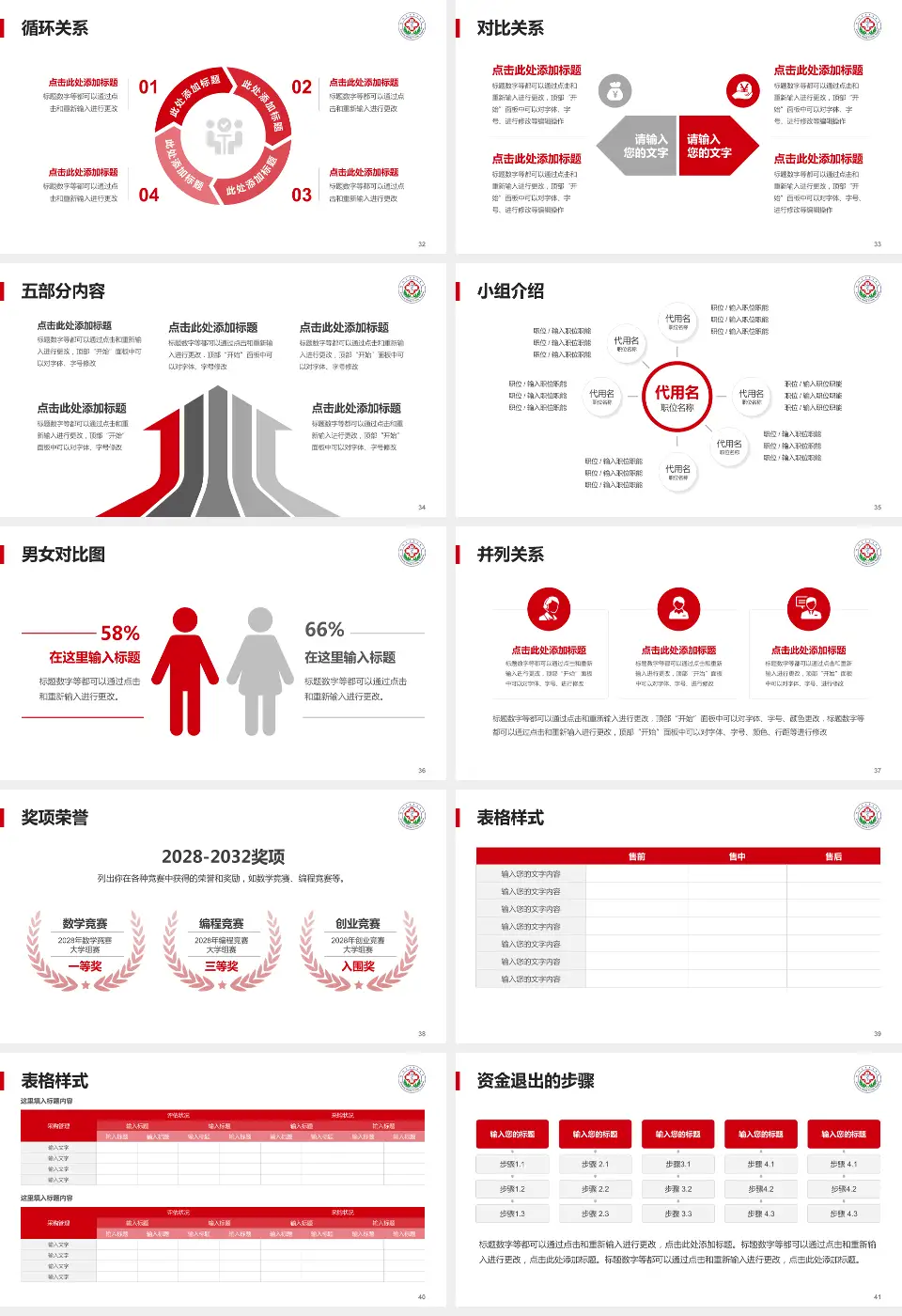 肥城矿业中心医院医院简介/日常通用PPT模板16:9格式幻灯片预览图5