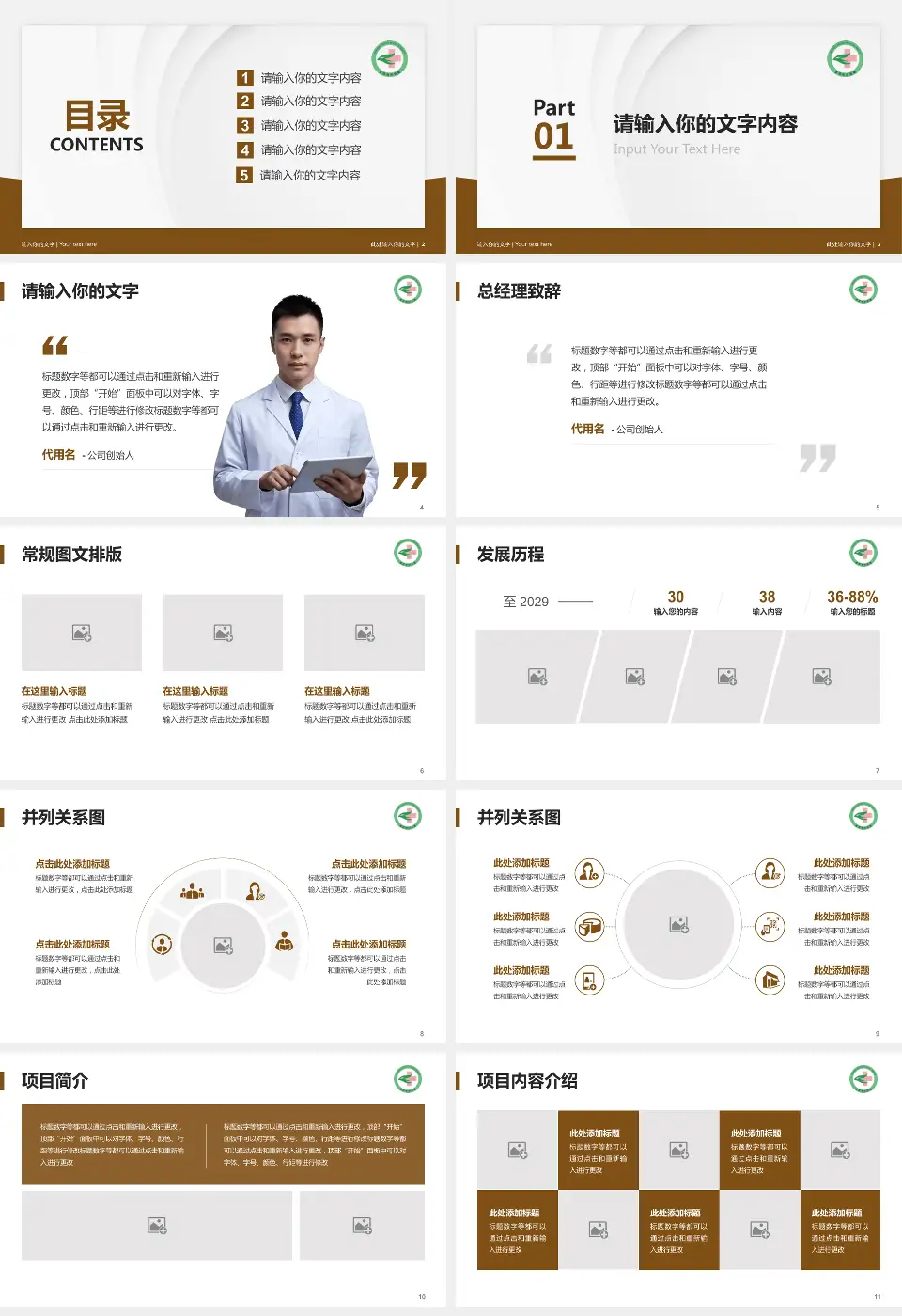 荣成市中医院医院管理报告PPT模板16:9格式幻灯片预览图2