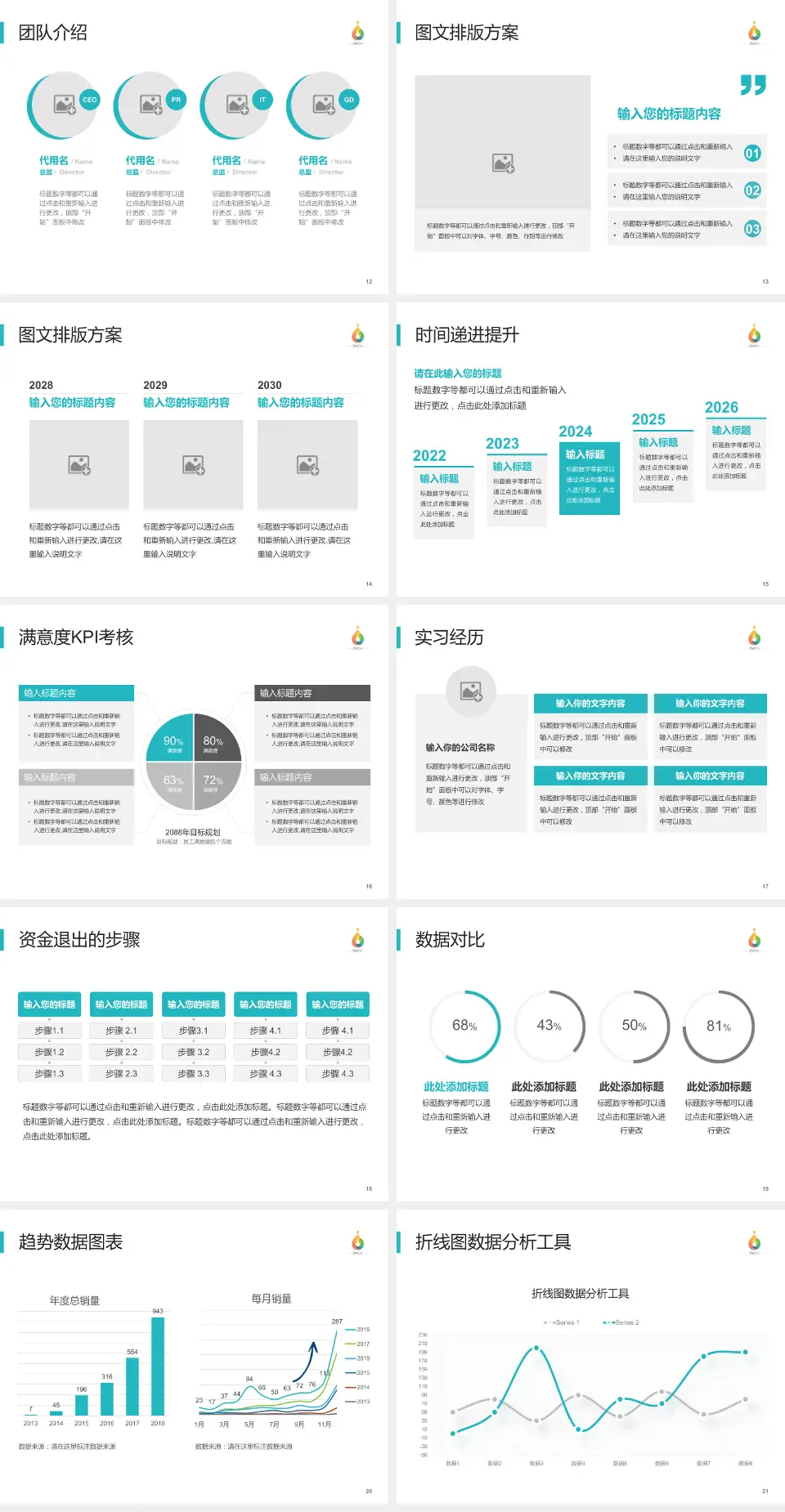 淄博市妇幼保健院培训与教育PPT模板4:3格式幻灯片预览图3