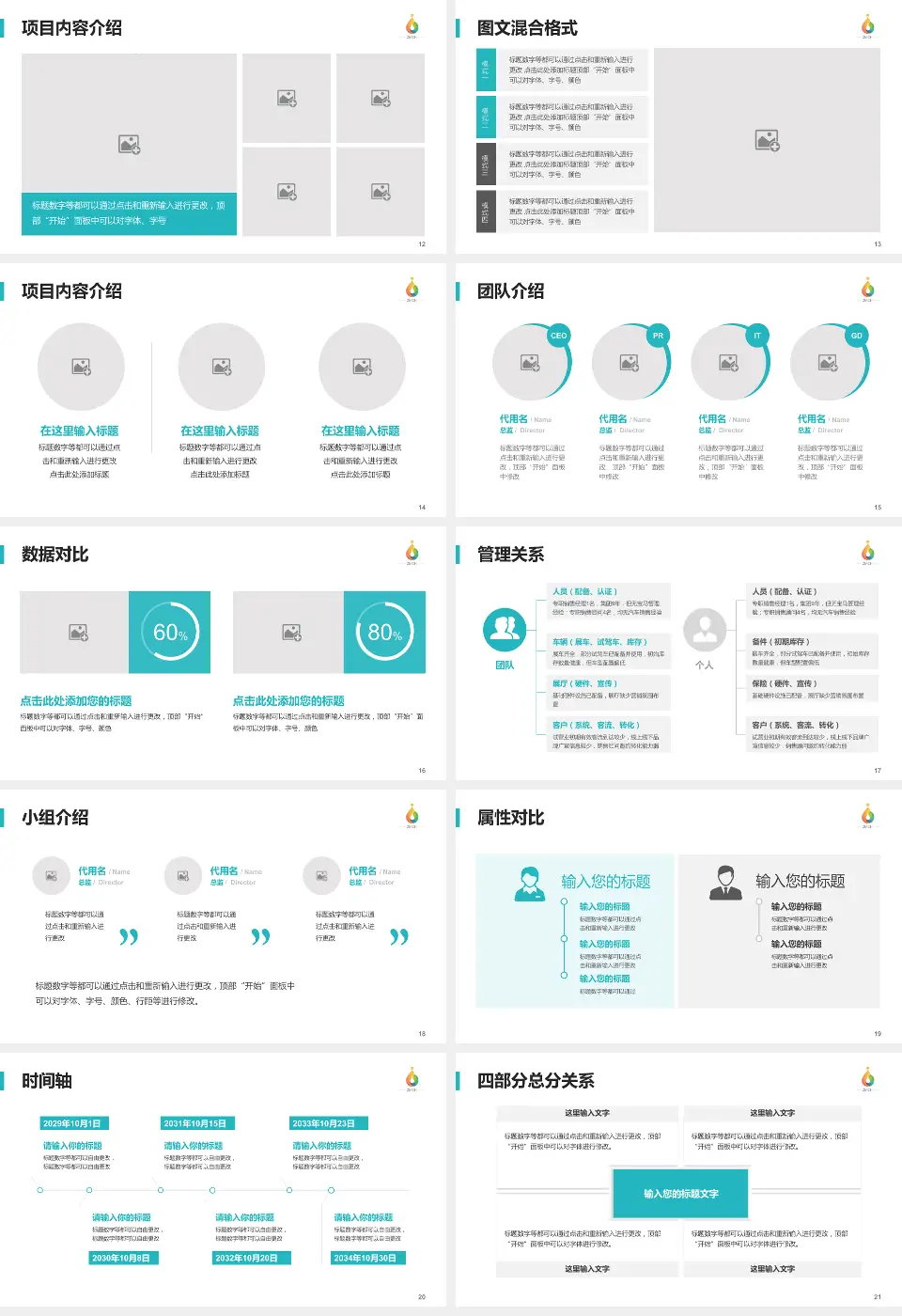 淄博市妇幼保健院科室介绍与推广PPT模板16:9格式幻灯片预览图3
